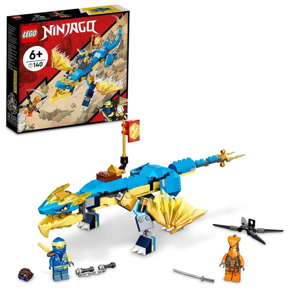 LEGO® NINJAGO® Jay’s Thunder Dragon EVO 71760 Building Kit (140 Pieces)