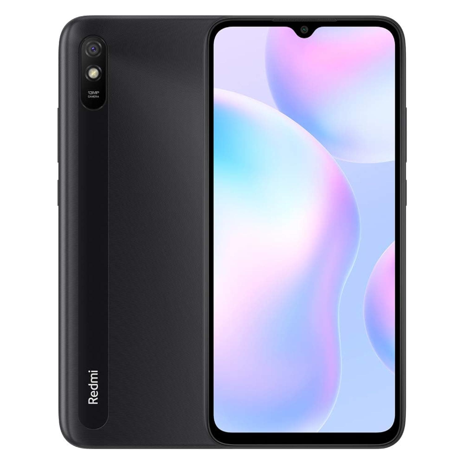 Xiaomi Redmi 9AT, 2+32GB, 6.53” Dot Drop Display with 5000mAh Battery, Sim Free Smartphone with 13MP AI Camera, Dual SIM, UK Plug + 2 Year Warranty- Granite Grey