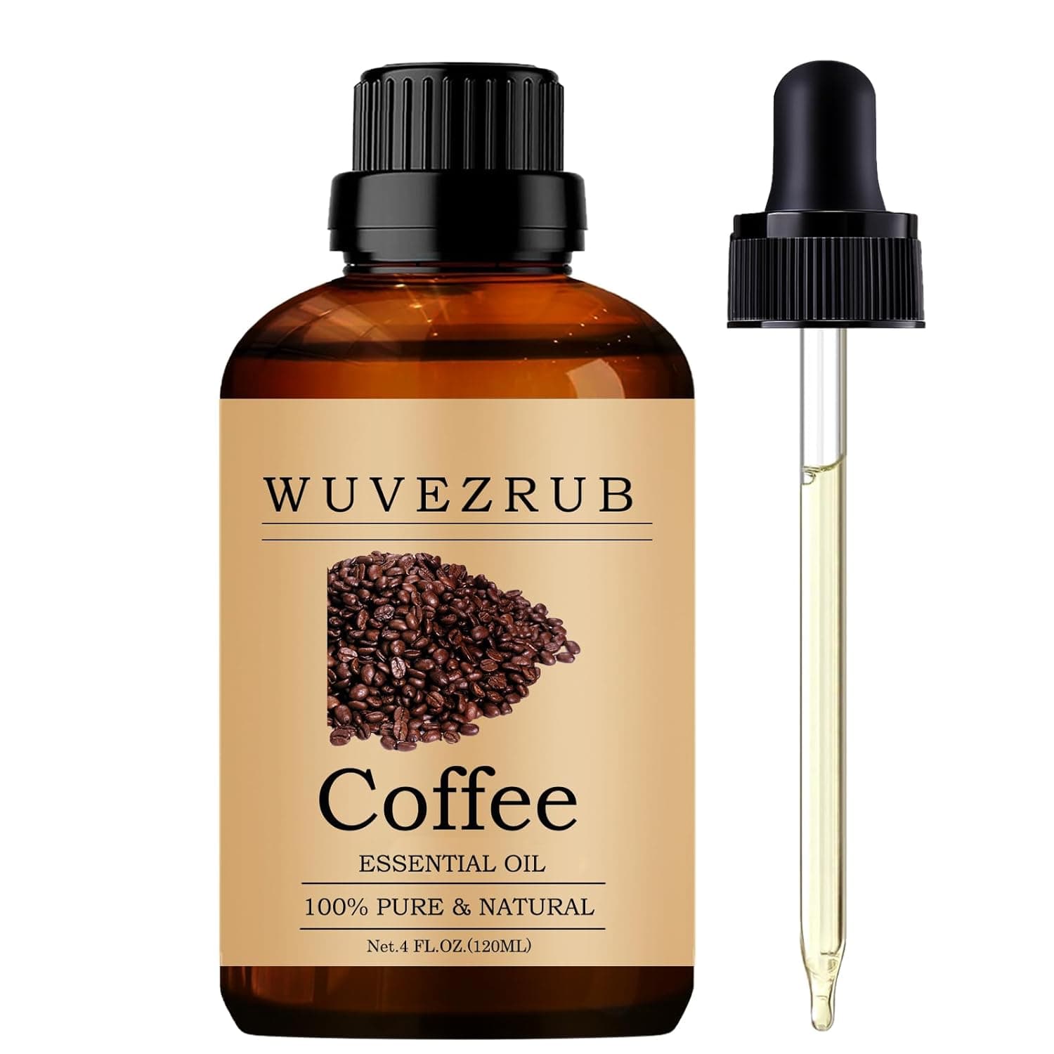 Coffee Essential Oils Organic, 120ML Pure and Natural Coffee Essential Oil for Aromatherapy Diffuser - Coffee /4 Fl Oz