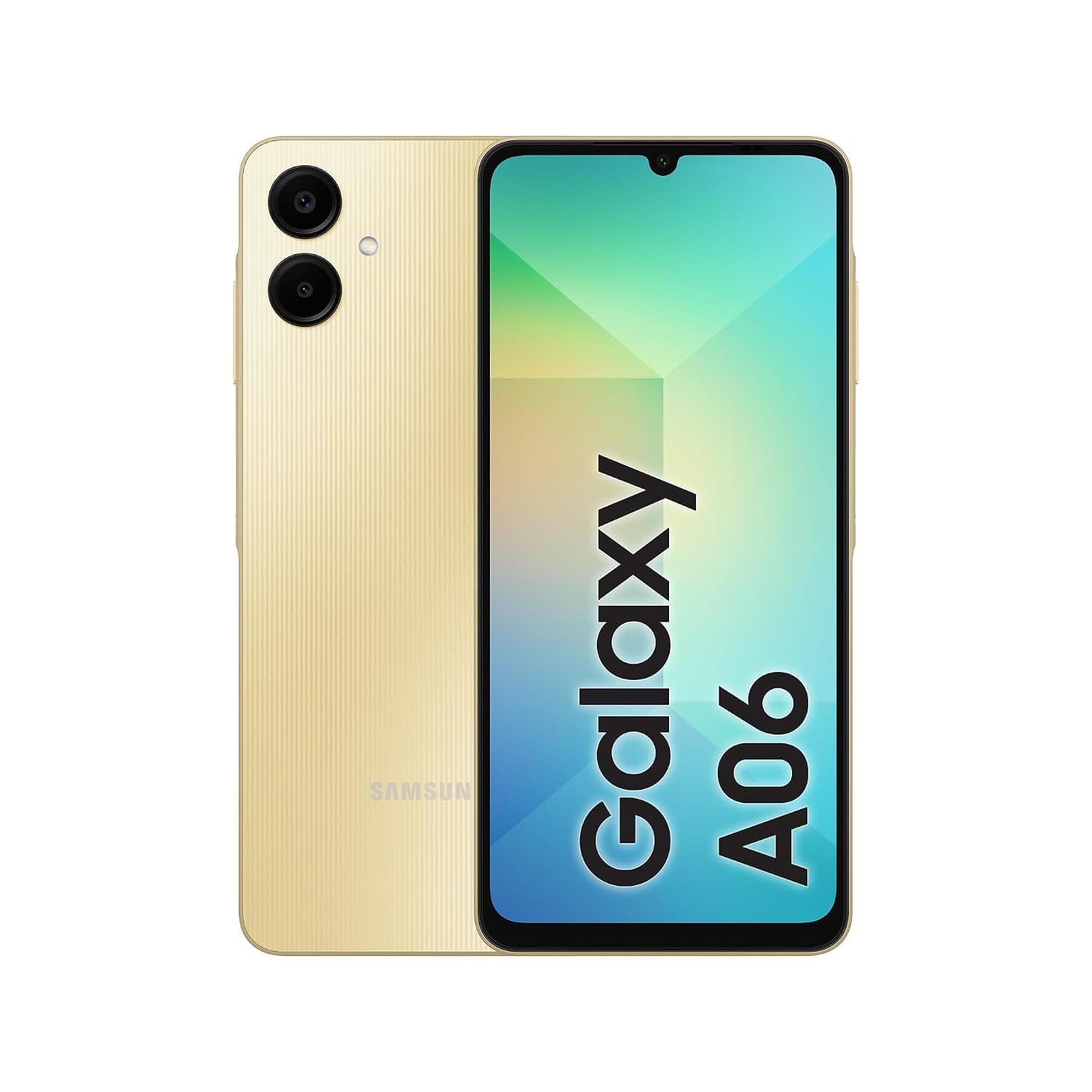 Samsung Galaxy A06 LTE, Android Smartphone, Dual SIM Mobile Phone, 4GB RAM, 64GB Storage, Gold (KSA Version)