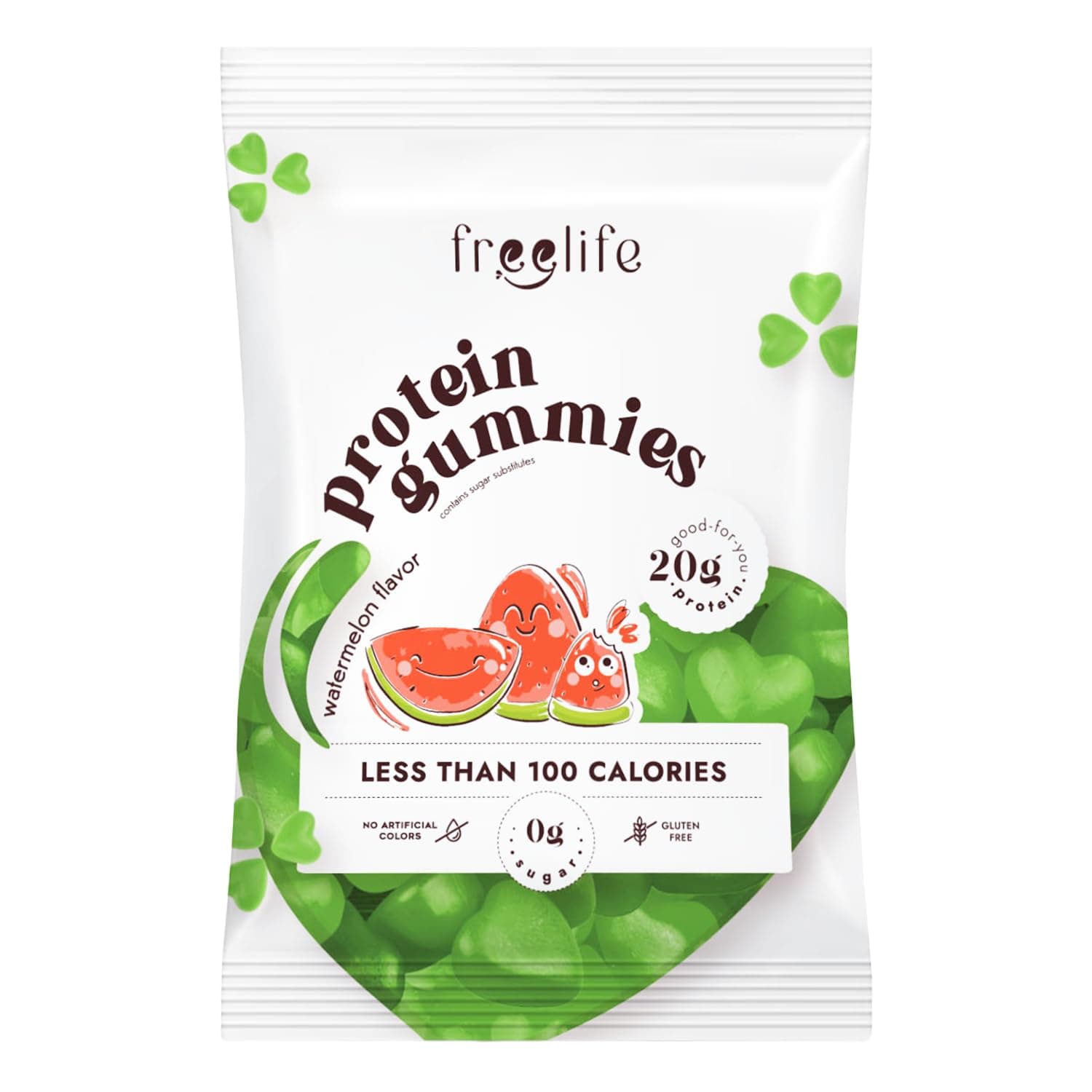 Free Life Protein Gummies Watermelon 32 g