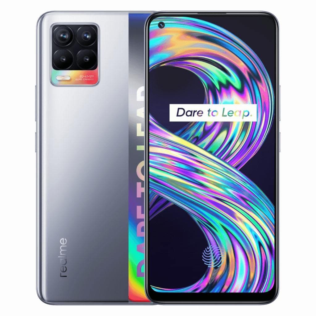 Realme 8 Dual-SIM 64GB ROM + 4GB RAM (GSM only | No CDMA) Factory Unlocked 4G/LTE SmartPhone (Cyber Silver) - International Version