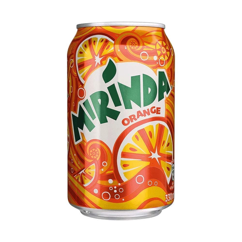 Mirinda Orange Carbonated Drink Can, 325 ml - Pack of 1