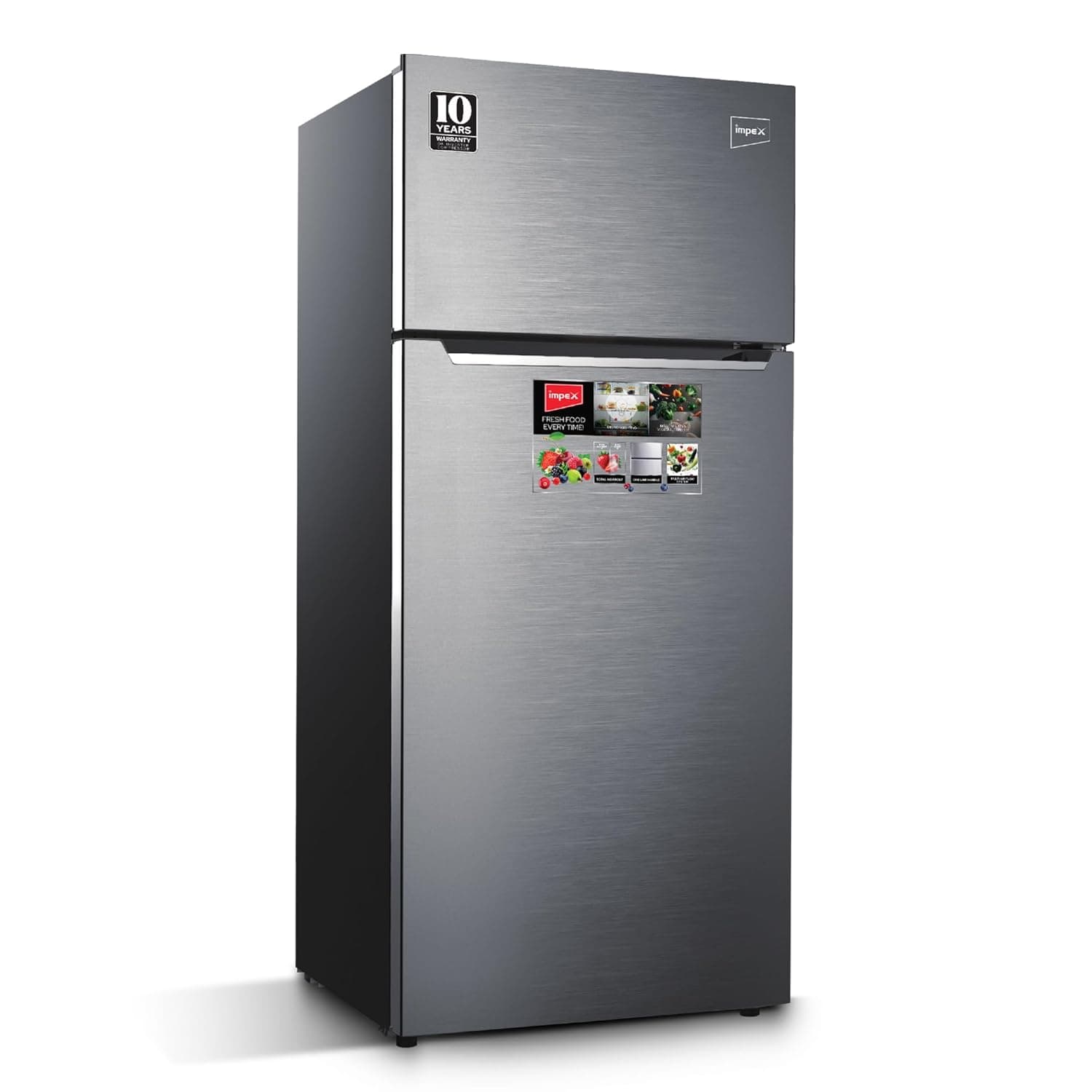 ثلاجة بباب مزدوج عاكس 368 لترًا من امبيكس فريزر سريعة التبريد موفرة للطاقة بتشغيل صامت -IRF 335