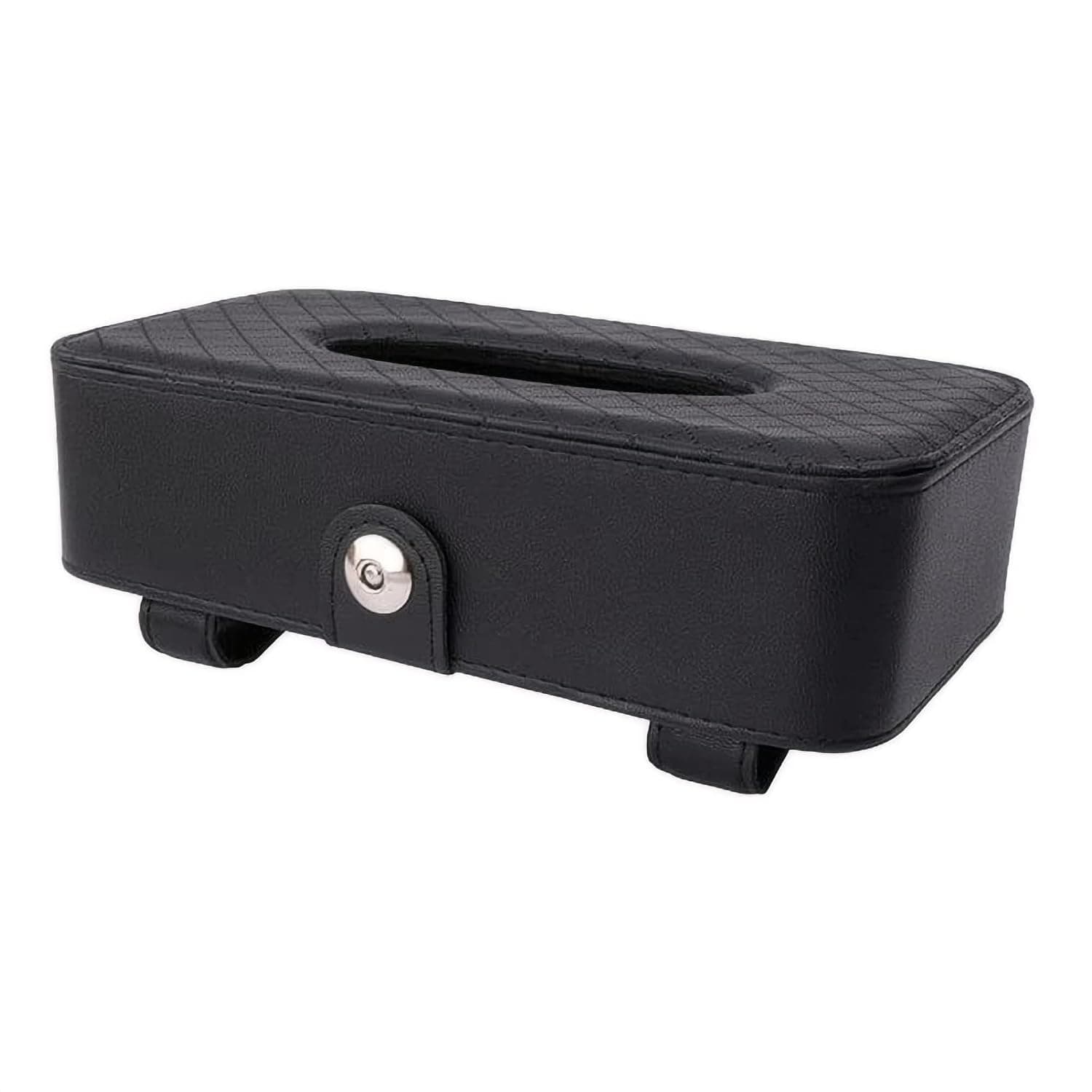 Paporich Car Tissue Holder,PU Leather(Black)