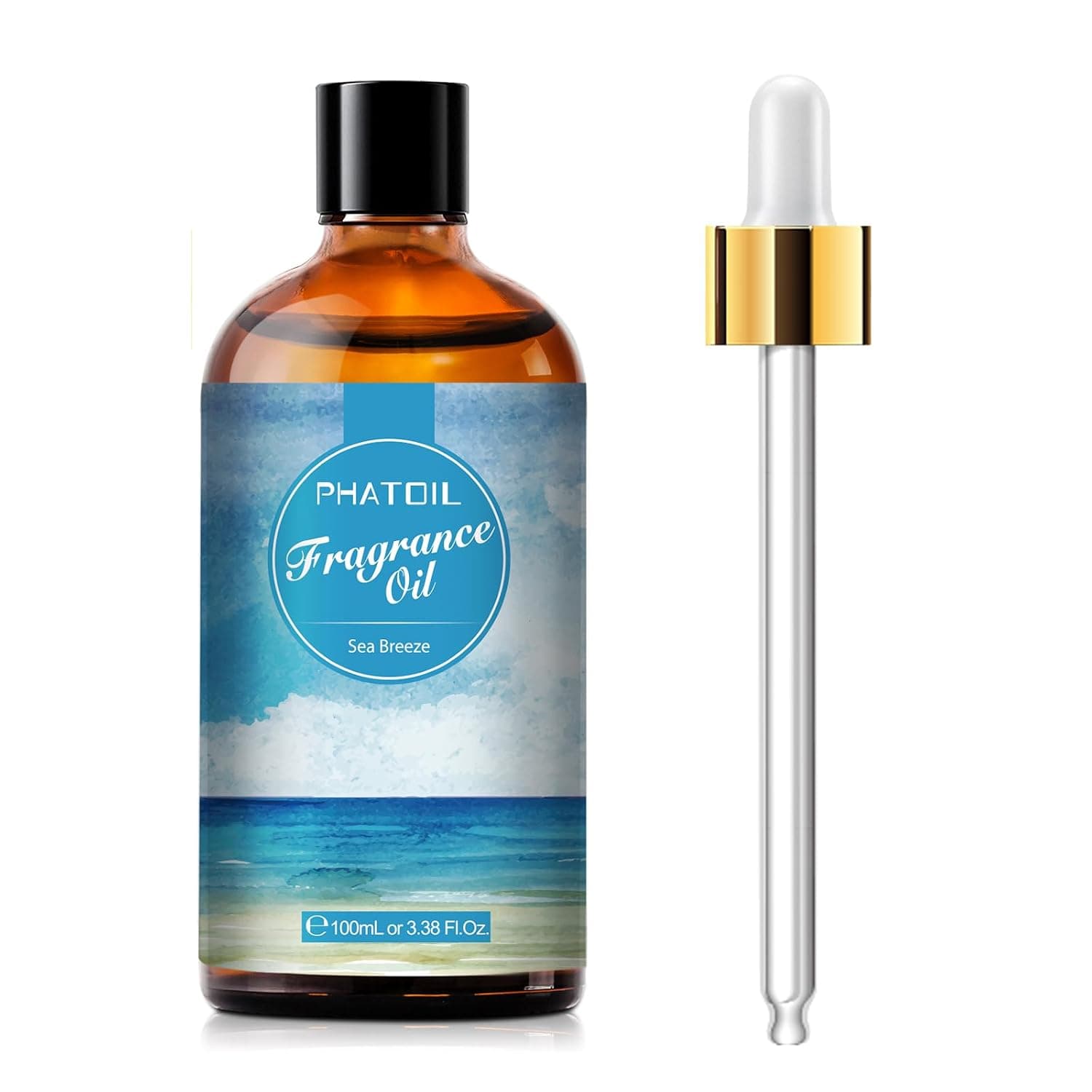 PHATOIL Sea Breeze Essential Oil 100ml, Essential Oils for Diffuser Humidifier, Scented Oil Sea Breeze for Aromatherapy, Relaxation, Soap, DIY Candles | Long Lasting Scented Oils For Humidifier, Air Freshener, DIY Soap Candle, Scent Project Making, Aroma Oil for Home Freshening