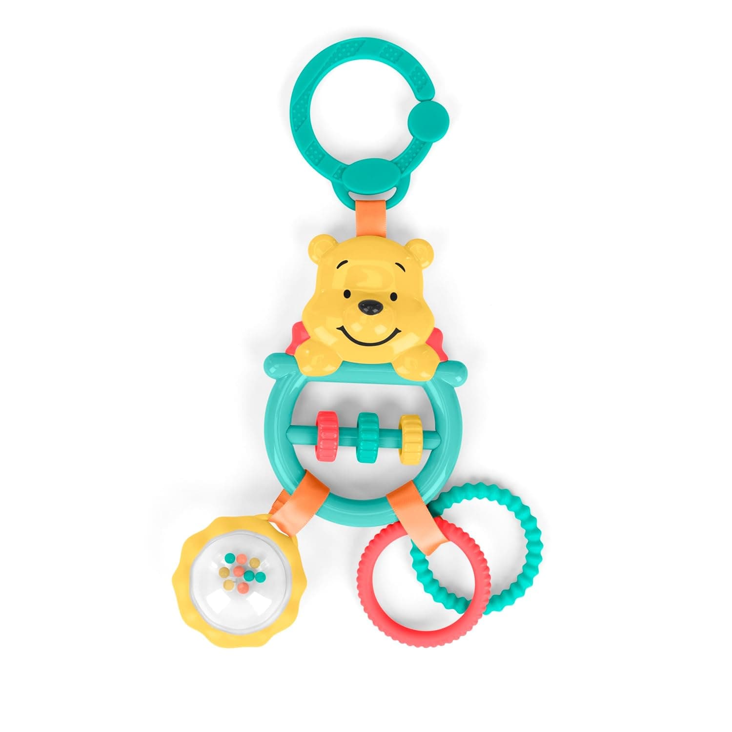 Bright Starts, Disney Winnie the Pooh Activity Toy, Unisex Baby Stroller Toy for Newborn and Older Children