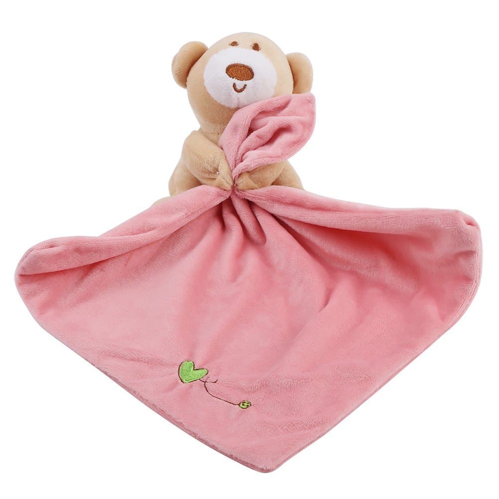 Lovely Bear Baby Infant Comfort Plush Security Blanket Cute Soft Kids Animal Toy Newborn Gift Birthday Present