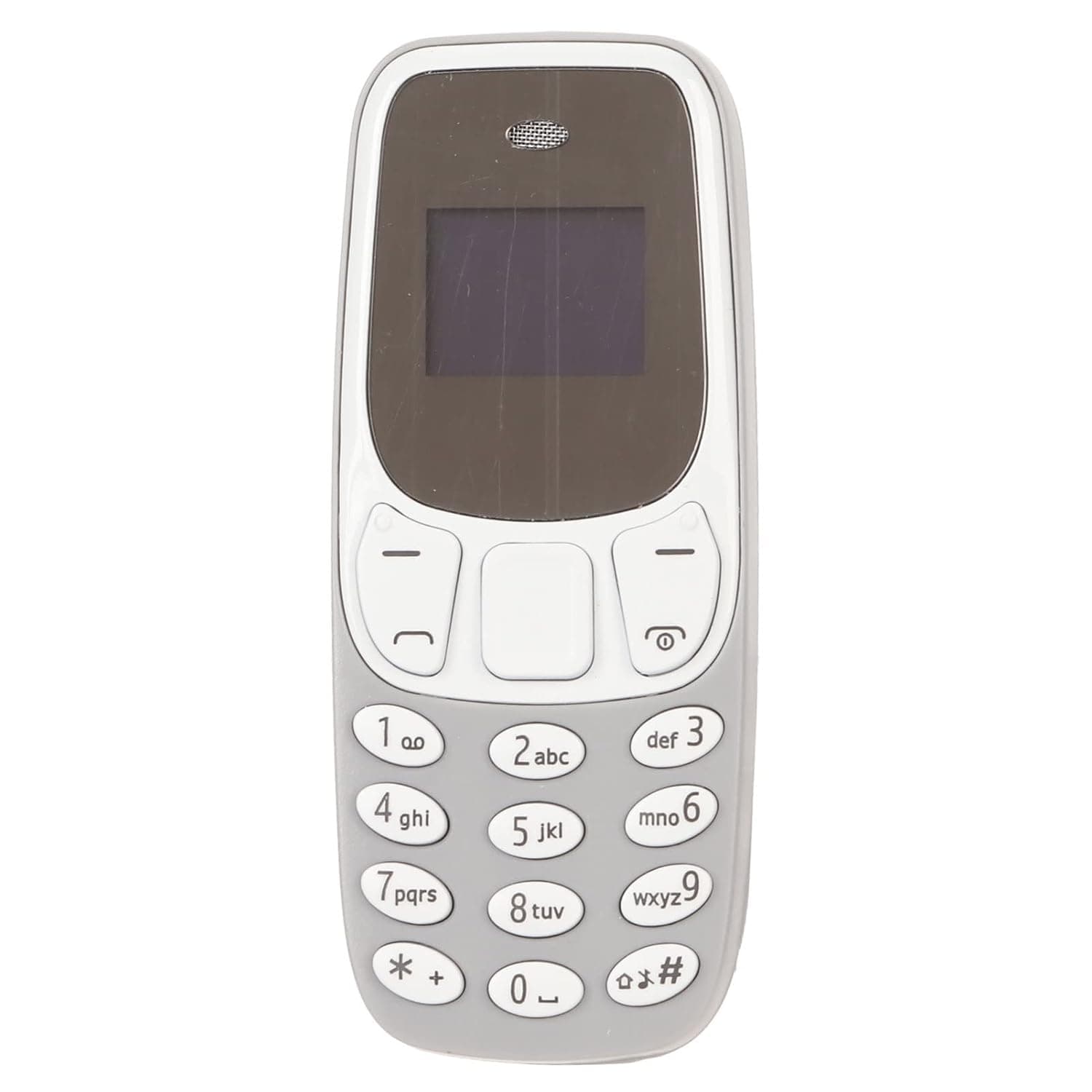 Smallest Phone, Voice Changer 380mah Battery GSM Low Radiation Mini Cell Phone For Kids (Gray)