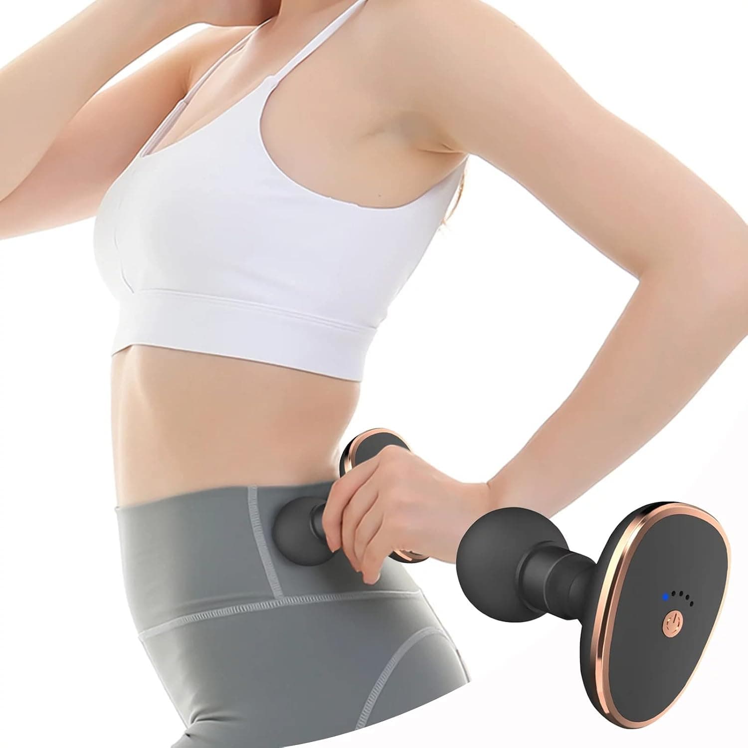 Bennort Mini Pocket portable Meridian Massage gun for full body relaxation, Deep tissue Percussion massager machine for muscle relaxation,Battery powered and handheld for neck, shoulder back & foot