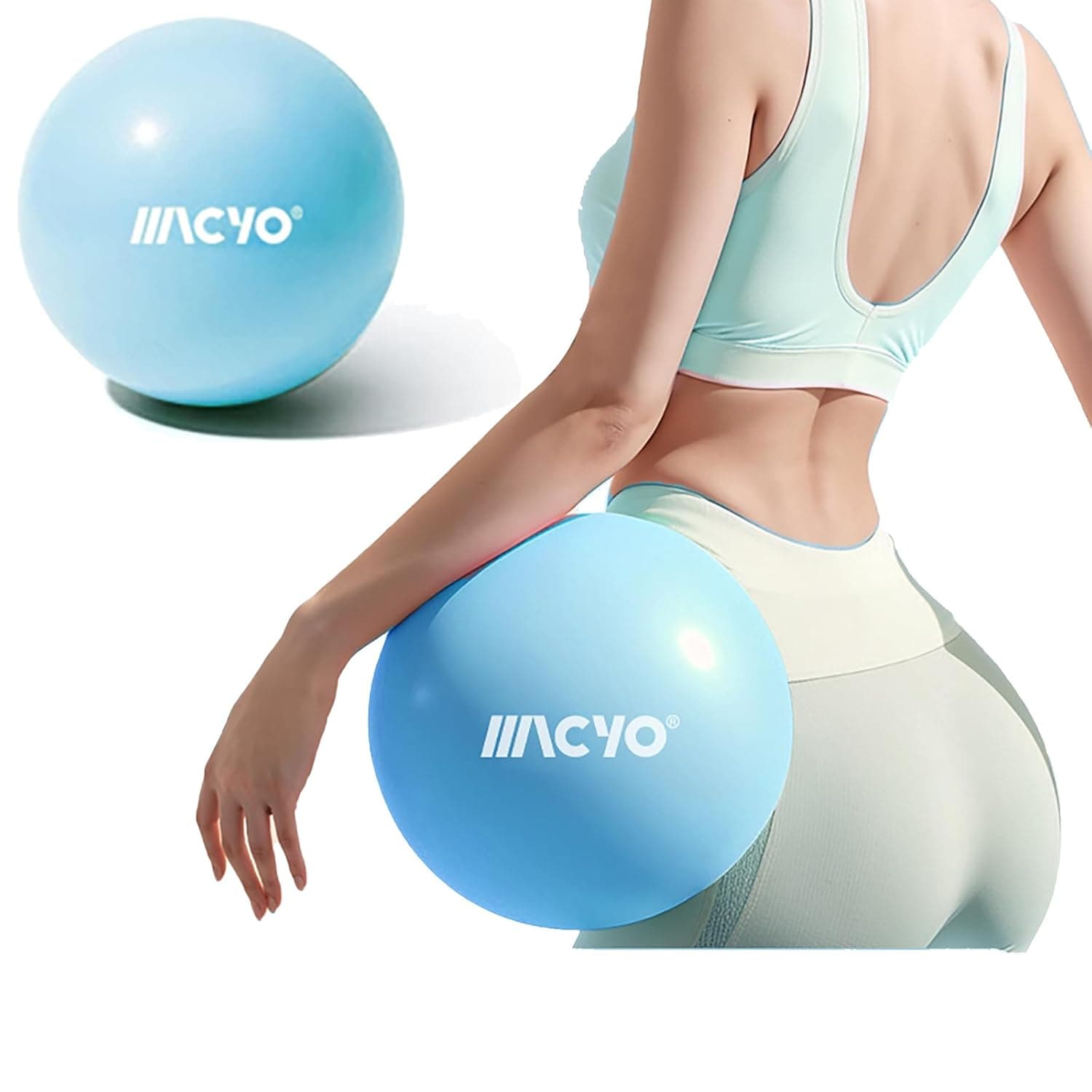 Yoerxing Extra Thick Yoga Ball Exercise Ball, Heavy Duty Ball Chair for Balance, Pilates Ball for Physical Therapy, Flexible Seating, Office Ball Chair, Home Gym, Fitness and Yoga Training Equipment