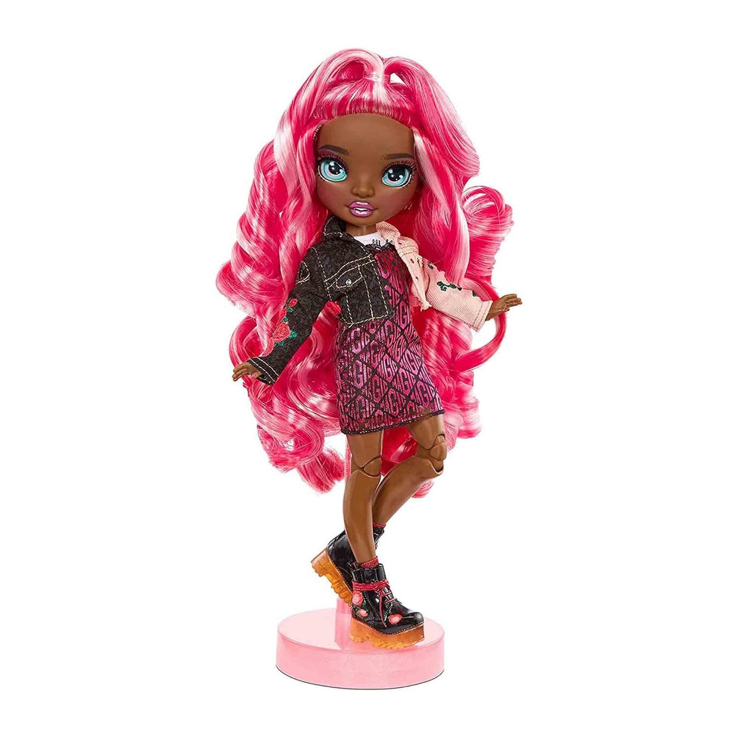 Rainbow High Rose Fashion Doll Series 3-2 Outfits, Accessories, Doll Stand & Long Rose-Colored Hair, Articulated & Collectible Toy for Girls