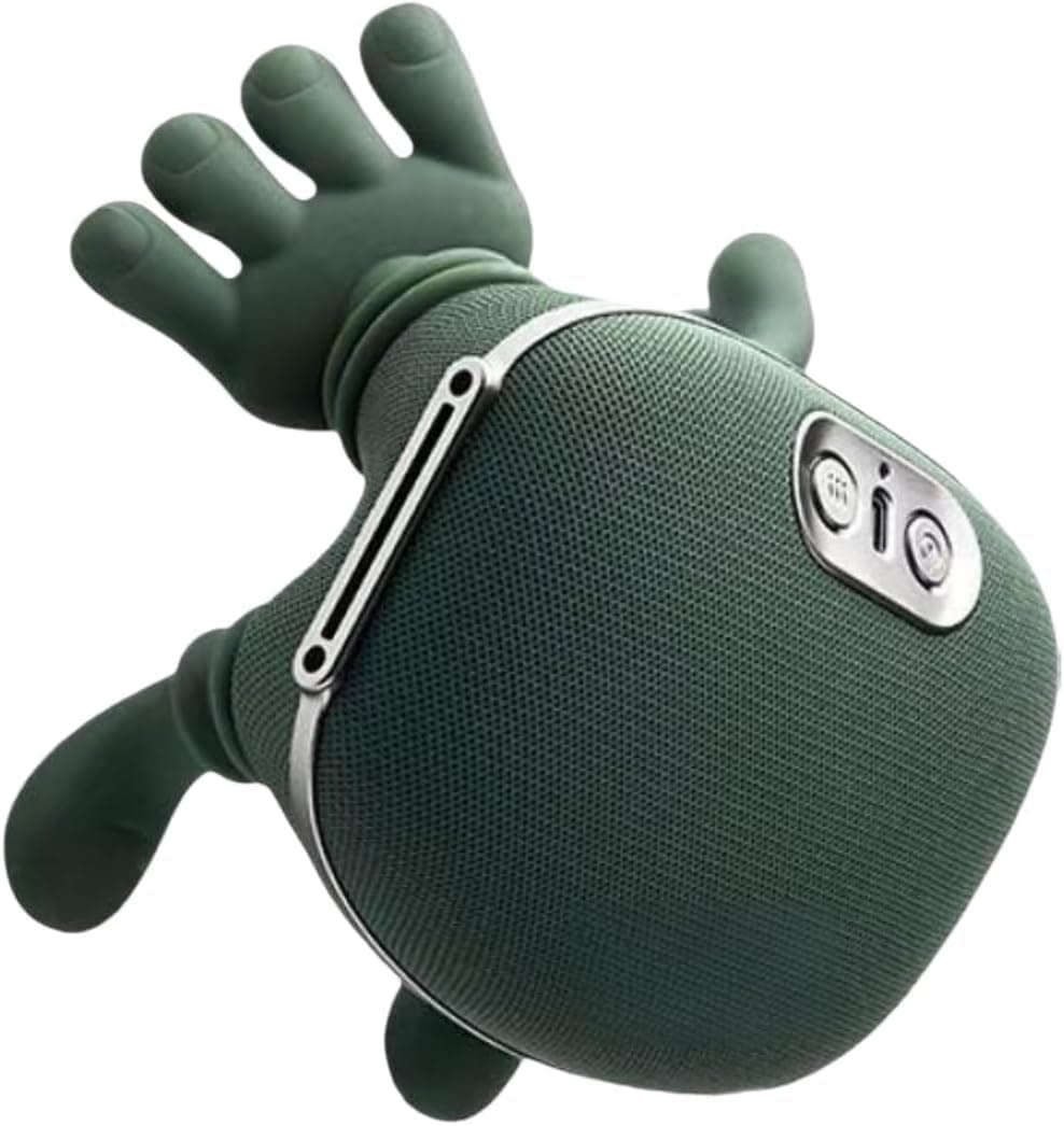 RelaxSmart 4D Cordless Electric Shiatsu Bionic Massager Portable Electric Massage Machine for Neck Back Deep Tissue Massage Pain Relief Muscle Relaxation (Green)