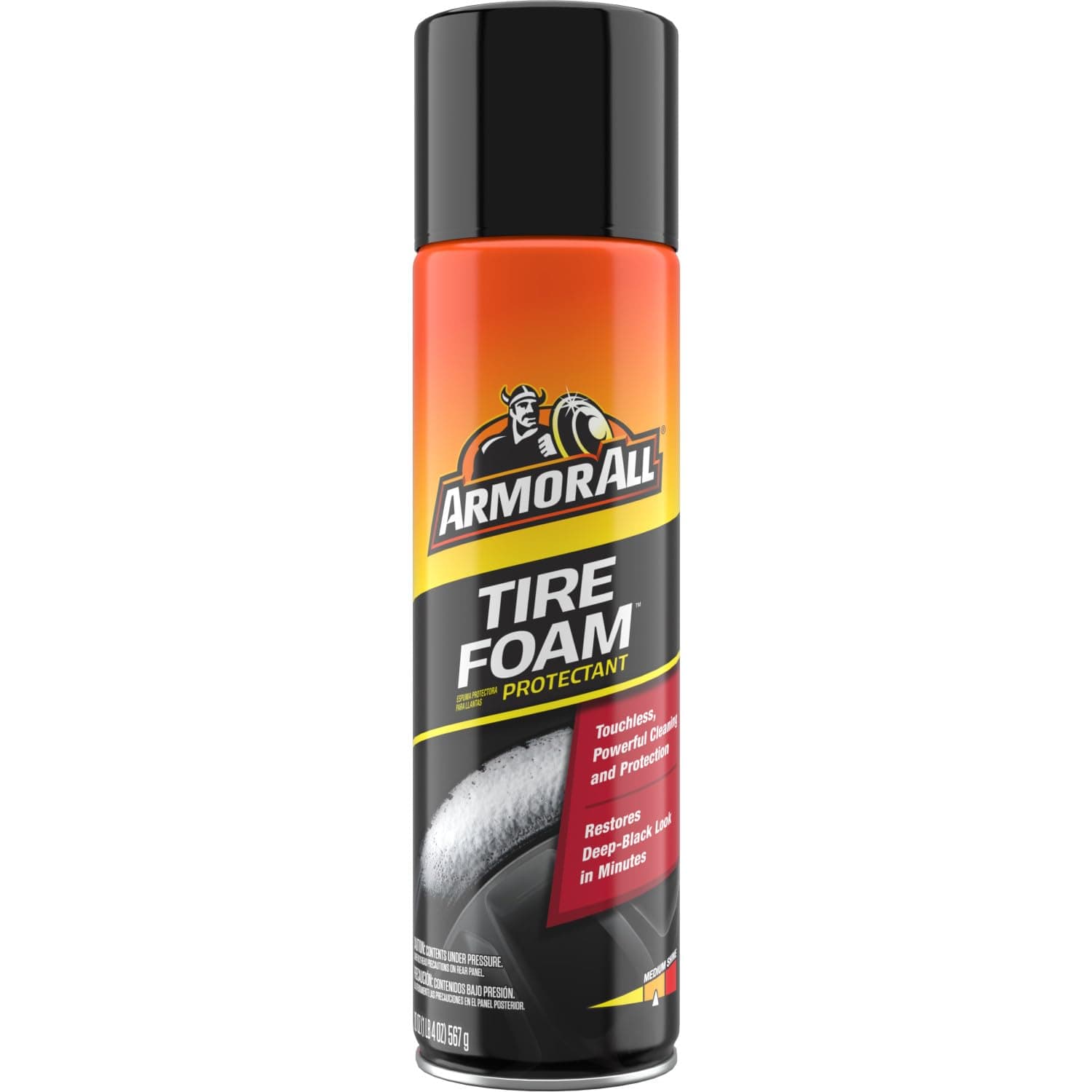 واقي رغوي للإطارات من ارمور اول، حجم 567 جرام - ينظف ويلمع ويحمي الإطارات بلمسة نهائية لامعة تدوم طويلًا