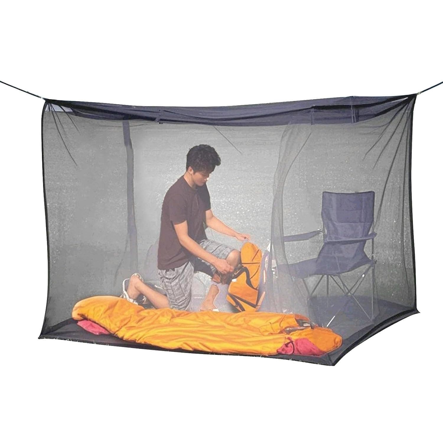Patio Fly Netting Breathable Rectangular Foldable | Travel Fly Protection Tent for Outdoor Hiking Camping Wild Travel Patio Terrace Backyard Porch