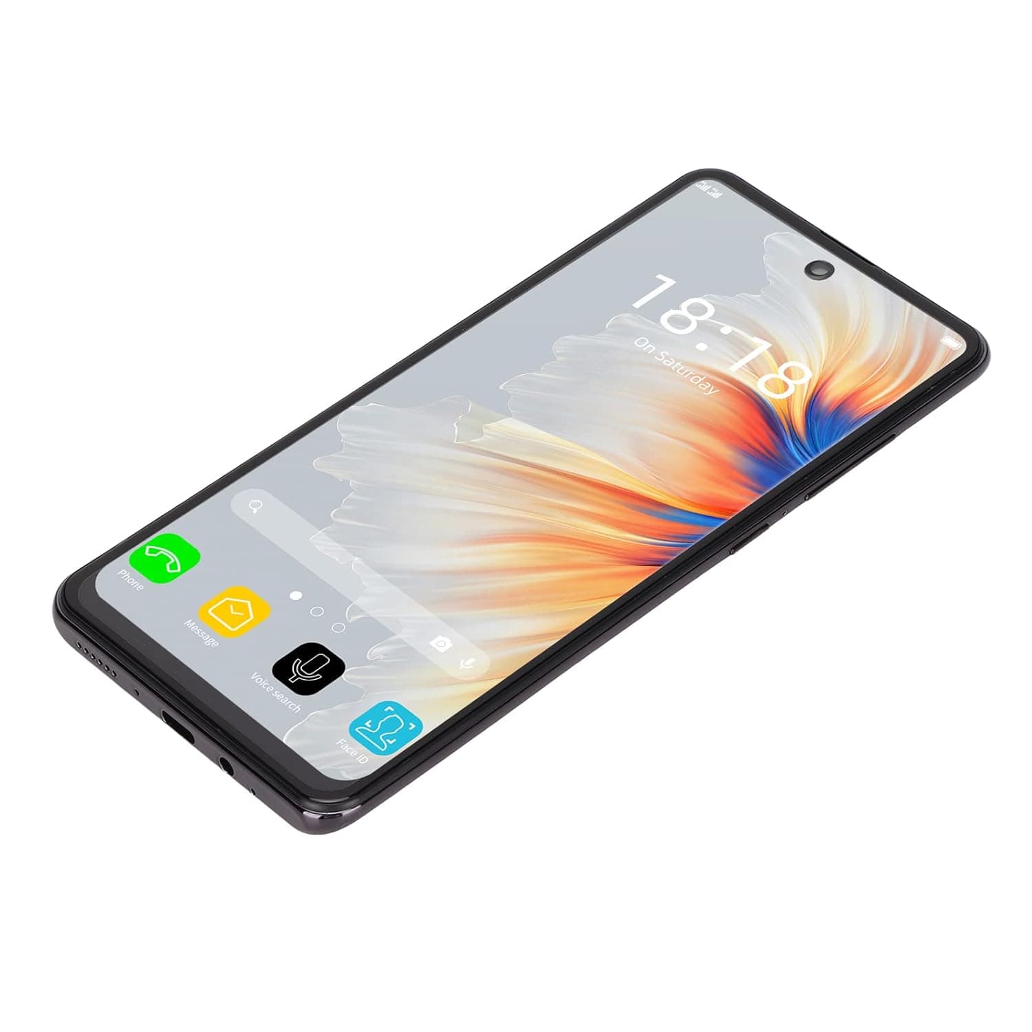 Unlocked Cell Phone, Mix4 Cell Phone Type C Charging Port Face Recognition 6.82 Inch for Daily Life for Office UK Plug