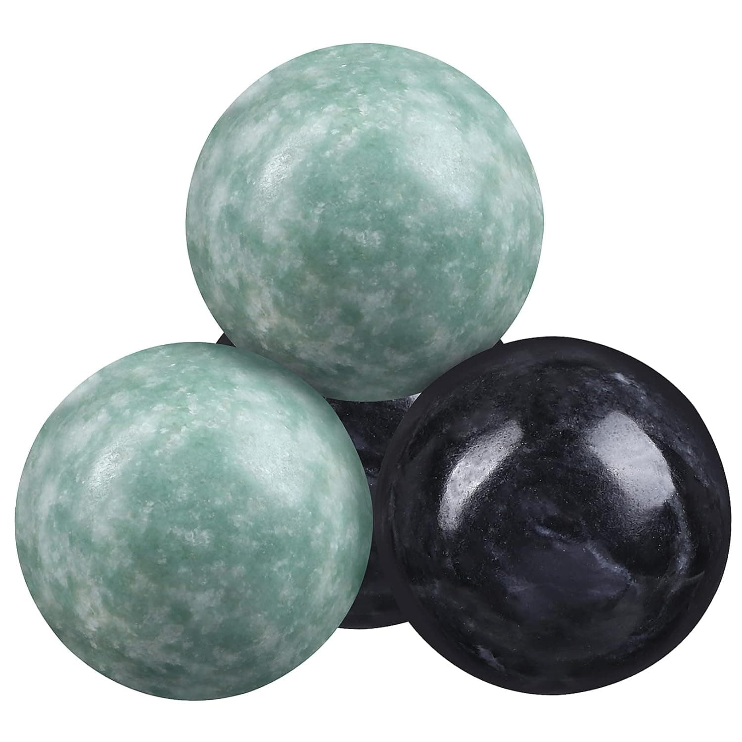 Hand Massage Tools 2 Sets Marble Round Exercise Balls for Relief Muscle Relaxation