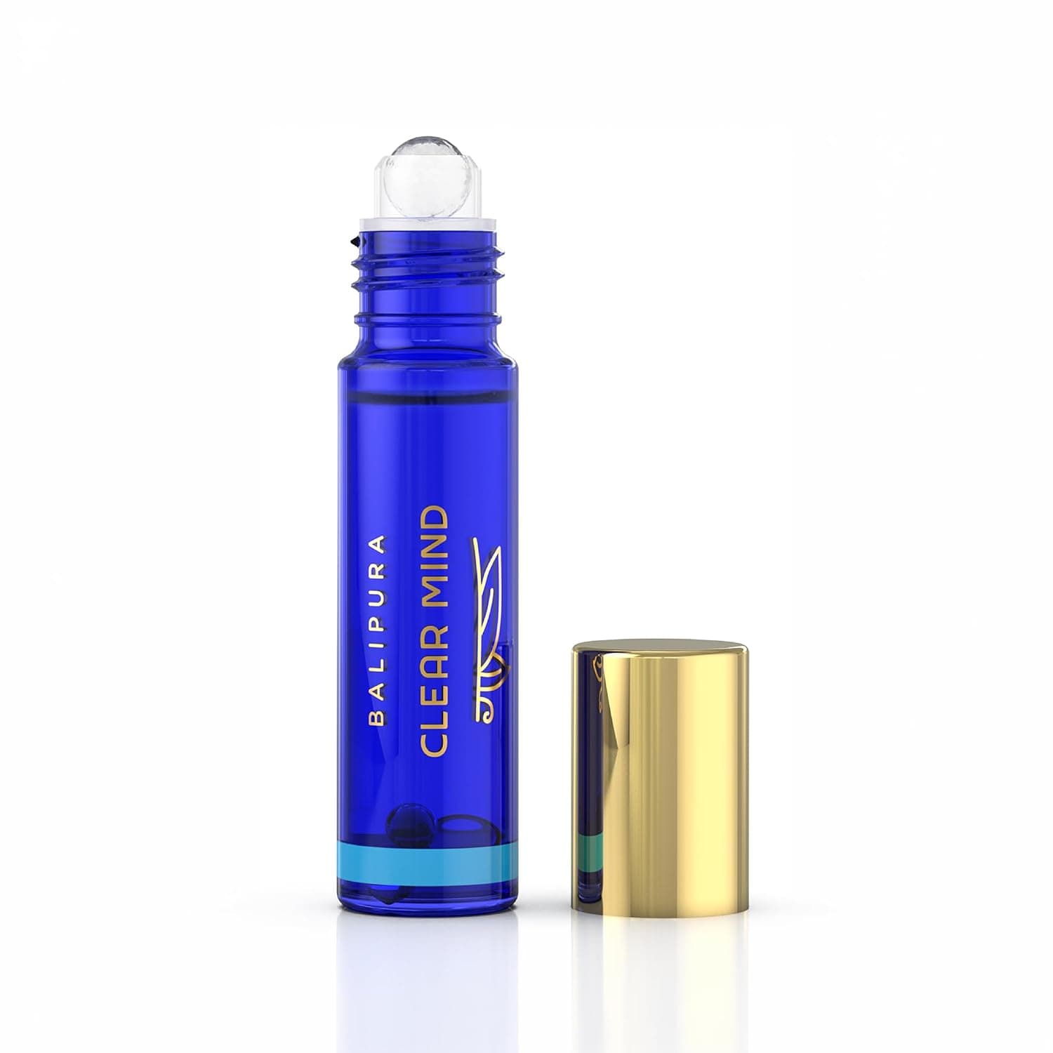 BALIPURA - Crystal Aura Roll On - Clear Mind Aromatherapy Oil - Tea Tree Essential Oils Roll on with Crystals - Essential Oils - Scented Oils - Gifts for Women