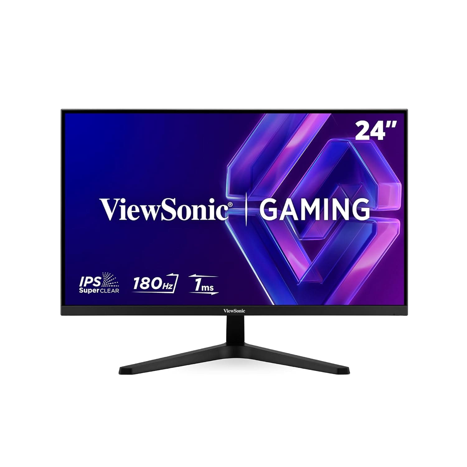 ViewSonic VX24G1-HD, 24 inch, FHD (Full HD), 180Hz, 1ms, G-Sync compatible, Ergonomics - Tilt (Forward/Back), HDMI 2.0 (with HDCP 2.2): 2