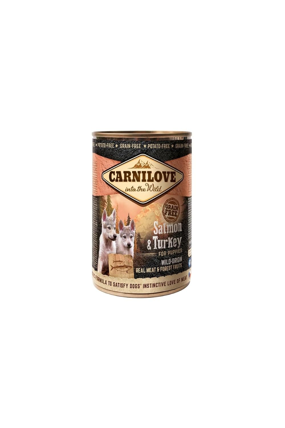 Carnilove Wet Food for Puppies Salmon and Turkey, 400 g