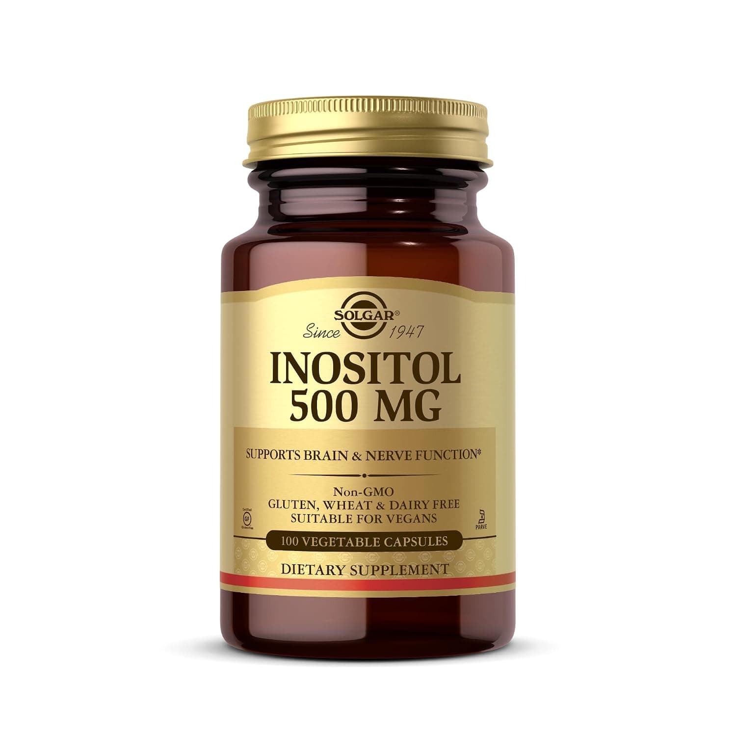 Solgar Inositol, 500mg, 100 Vegetable Capsules
