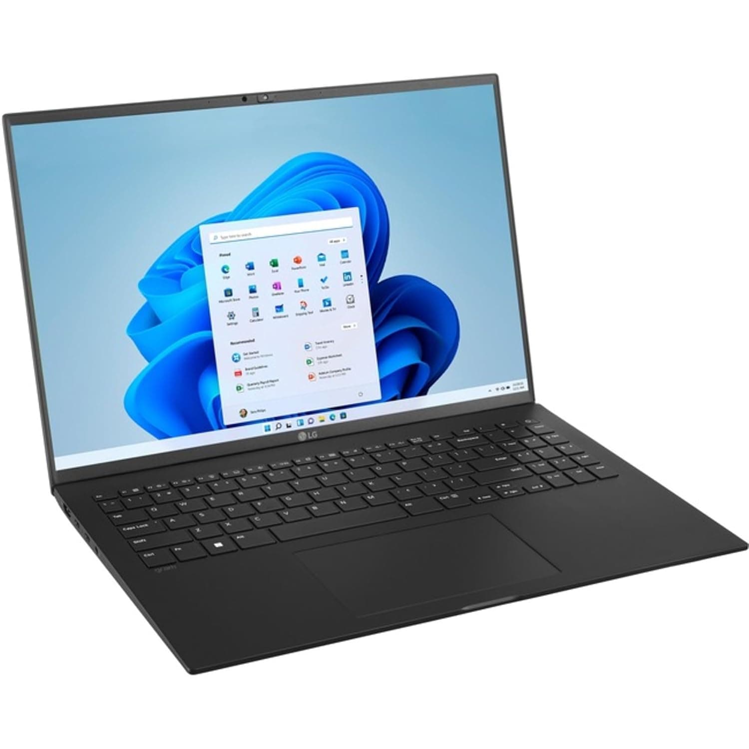 LG gram (2022) Laptop 16Z90Q 16" Display, Intel Evo 12th Gen Core i7, 16GB RAM, 256 GB SSD, Windows 11, Black