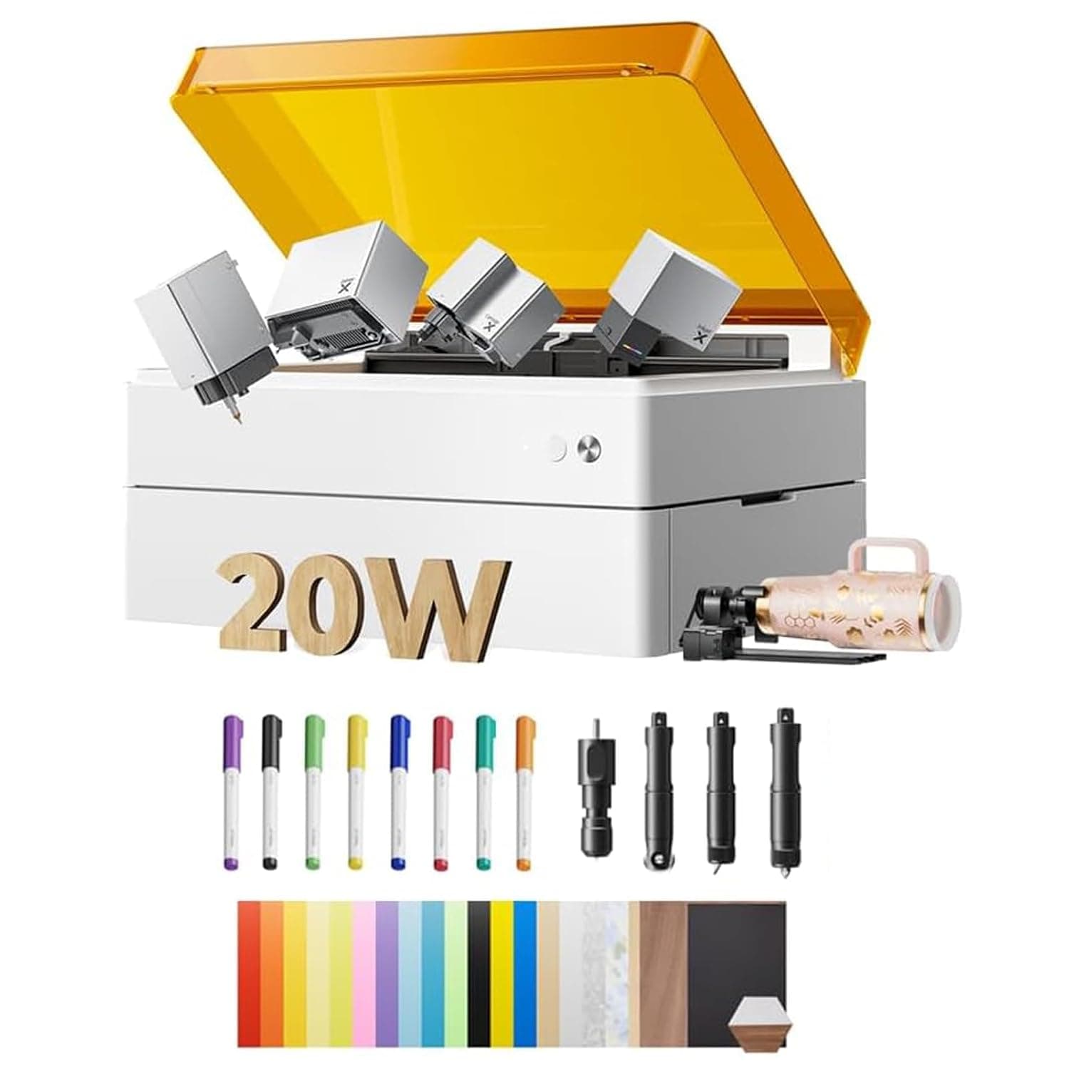 xTool M1 Ultra 4-in-1 Craft Machine: 10W Laser Engraver, Inkjet Printing, Blade Cutting, Pen Drawing, Easy to Use, All-in-One Machine for DIY Gifts, Small Business, Home Craft (20W Premium Kit)