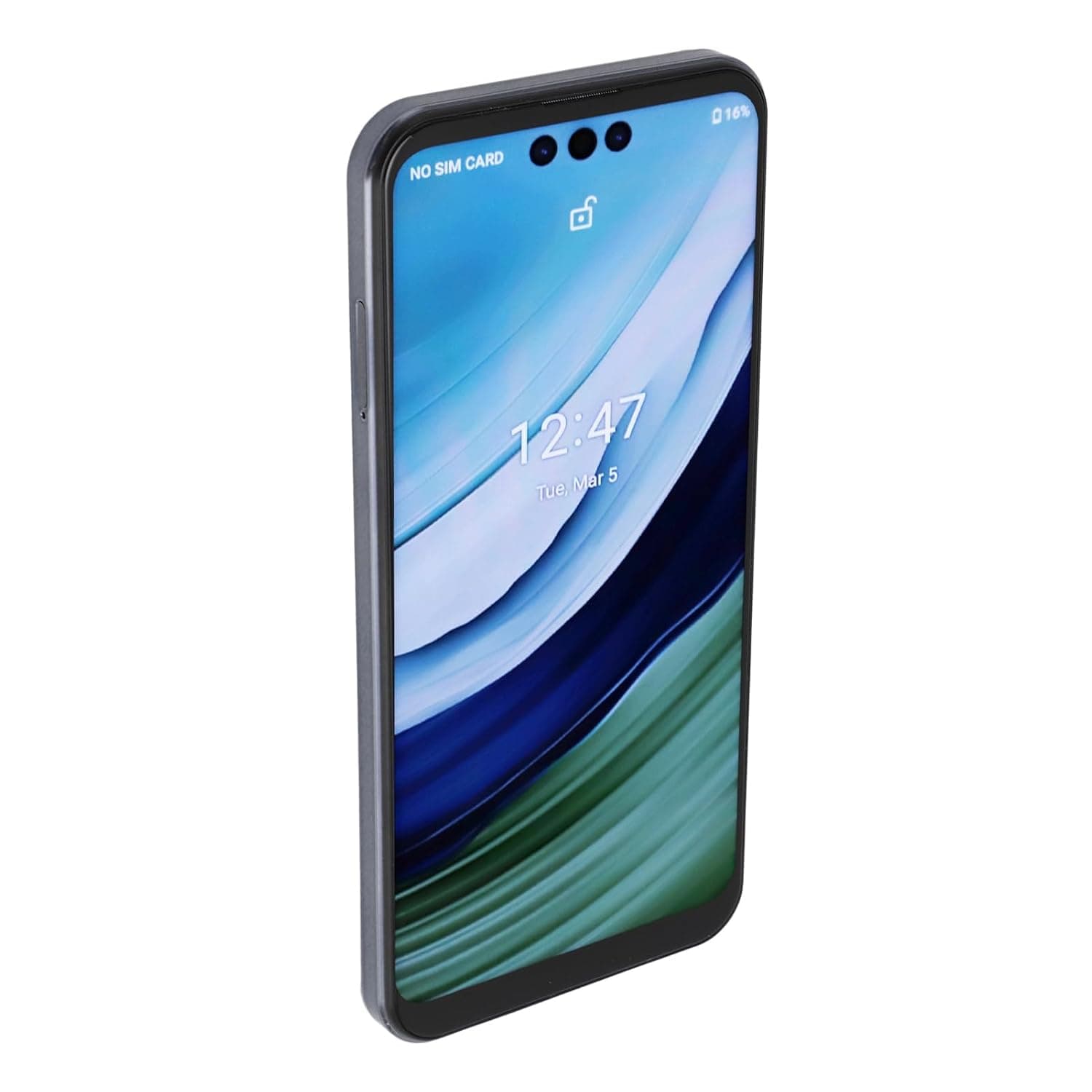 SENECESLI Smartphone, Mobile Phone 4 Core Processor Light Face Recognition 16 MP Front 32MP Rear Camera 6.7 Inch HD Screen for Viewing Videos (Black)