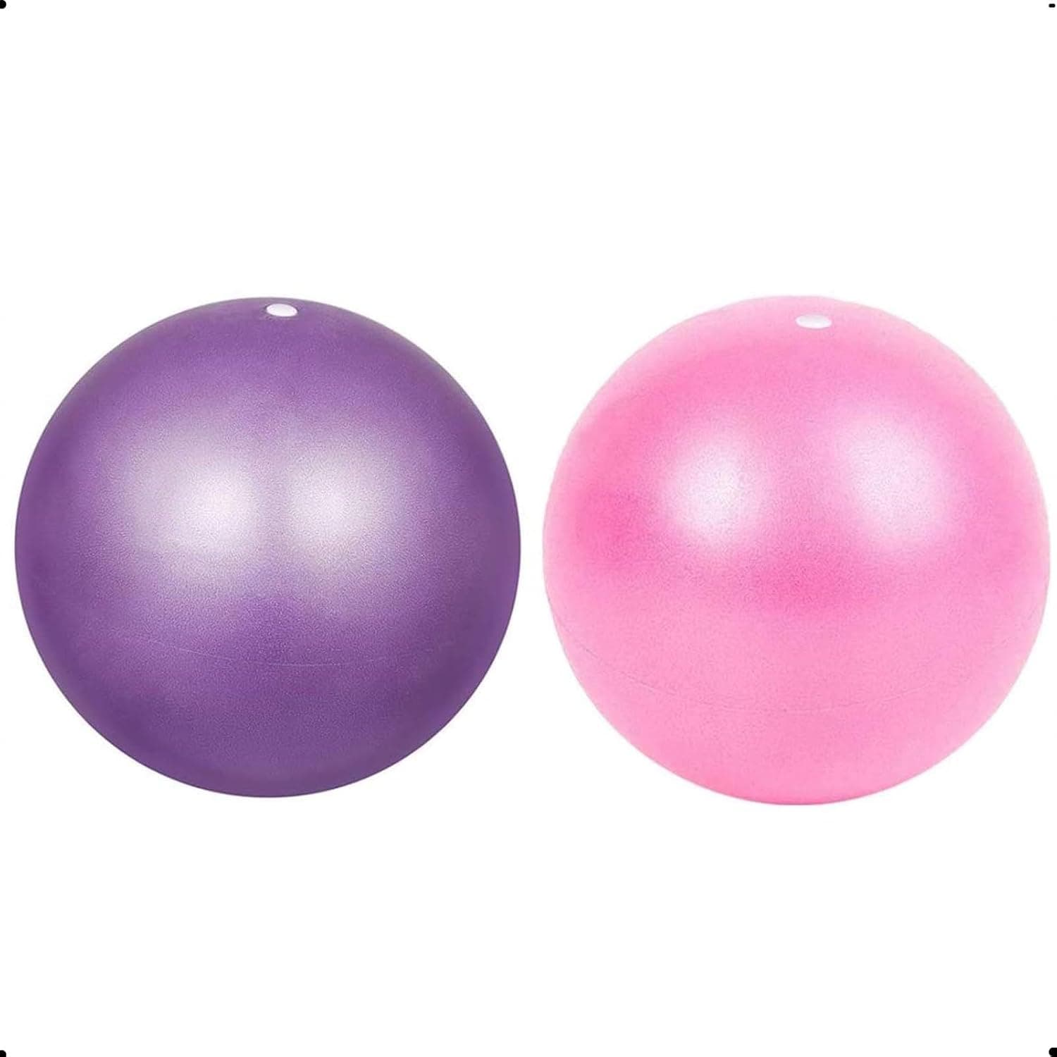 Arabest 2 PCS Exercise Ball, Small Exercise Ball with Pump, Yoga Ball with Anti-Burst and Anti-Slip, Pilates Ball, Core Ball, Gym Ball, Physical Therapy Ball, Balance Ball for Fitness