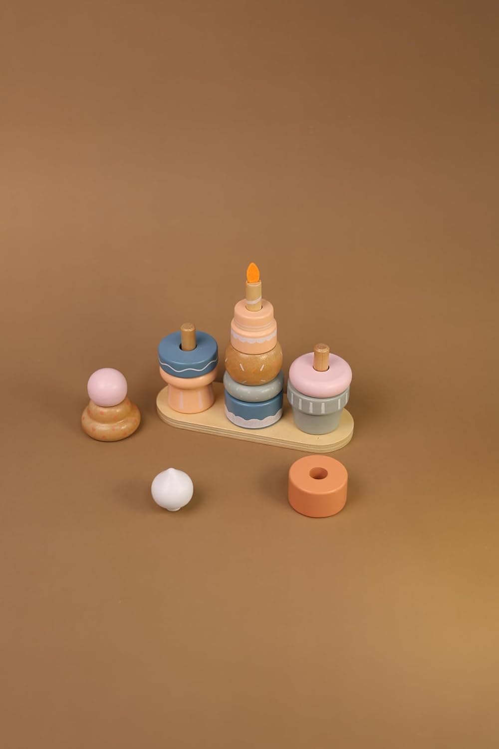 Wooden Stacking Tower Stacking Toy | Montessori toy plug-in game, wooden toy, festive gifts for boys and girls