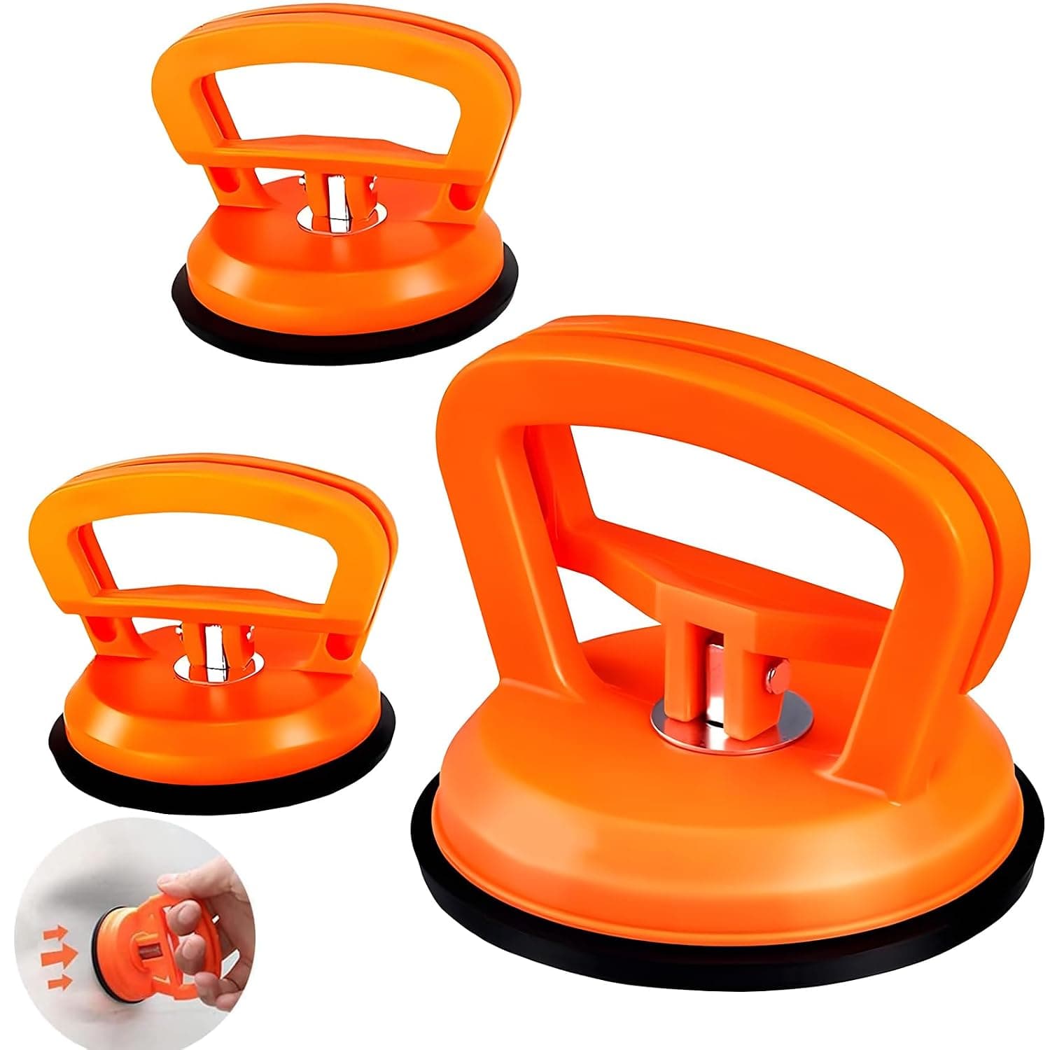 X spring Car Dent Puller, 3 Pack Suction Cup Dent Puller Handle Lifter, Powerful Car Dent Remover, Dent Removal Kit and Dent Repair Puller for Car Body Dent, Auto Repair, Glass, Tiles and Mirror