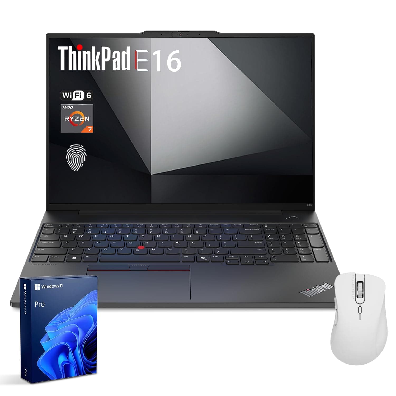 Lenovo ThinkPad E14 Gen 6 Laptop | 14" WUXGA | AMD Ryzen 7 7735U | Fingerprint | Backlit Keyboard | HDMI | Wi-Fi 6 | Windows 11 Pro | Bundle with ADATA 64GB USB Flash Drive (16GB RAM | 512GB SSD)