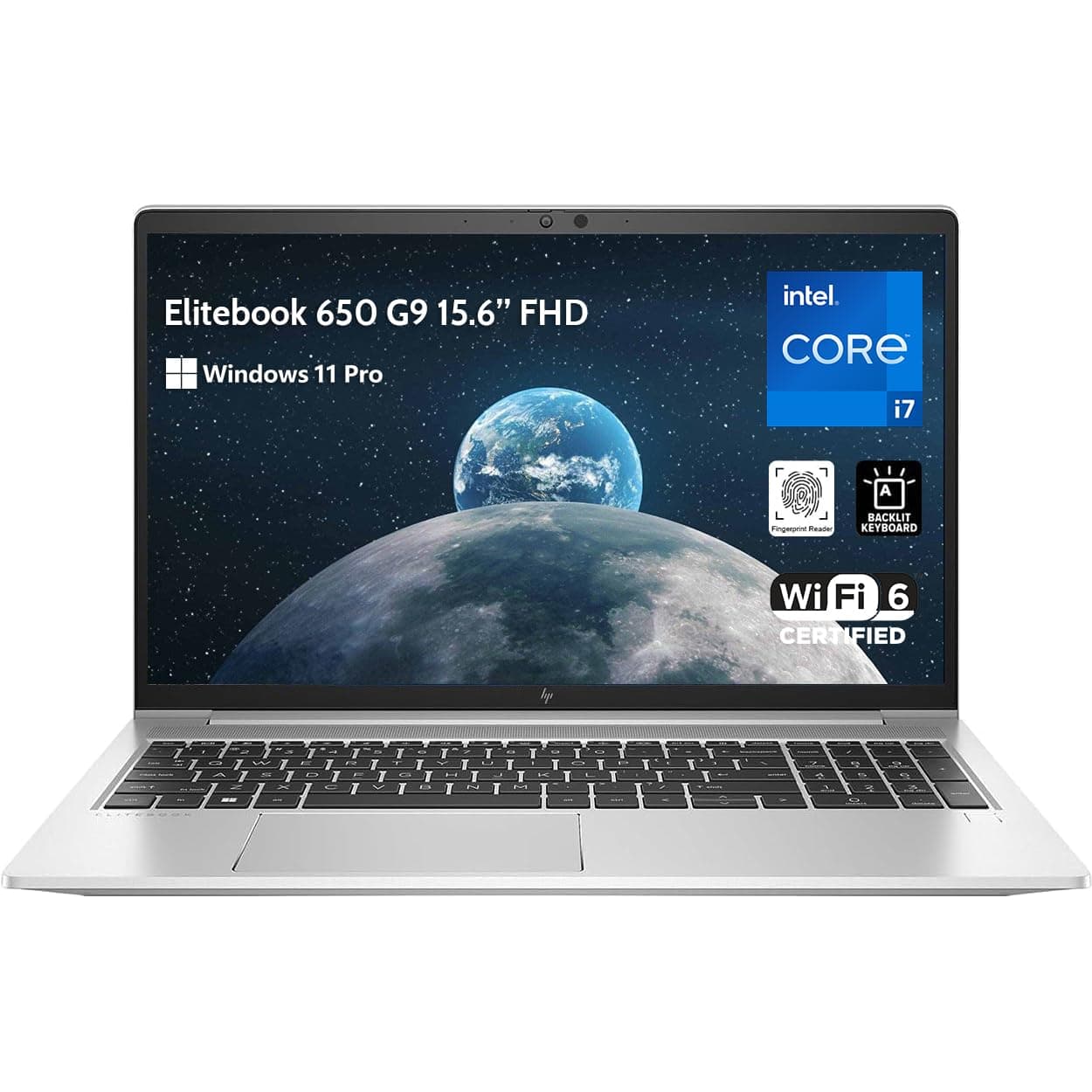 HP EliteBook 650 G9 15.6 FHD Business Laptop, Intel Core i7-1265U (10 Cores up to 4.8 GHz), 16 GB DDR5 RAM, 1TB PCIe SSD, Fingerprint Reader, Backlit KB, Iris Xe Graphics, Win 11 Pro, w/GM Accessory
