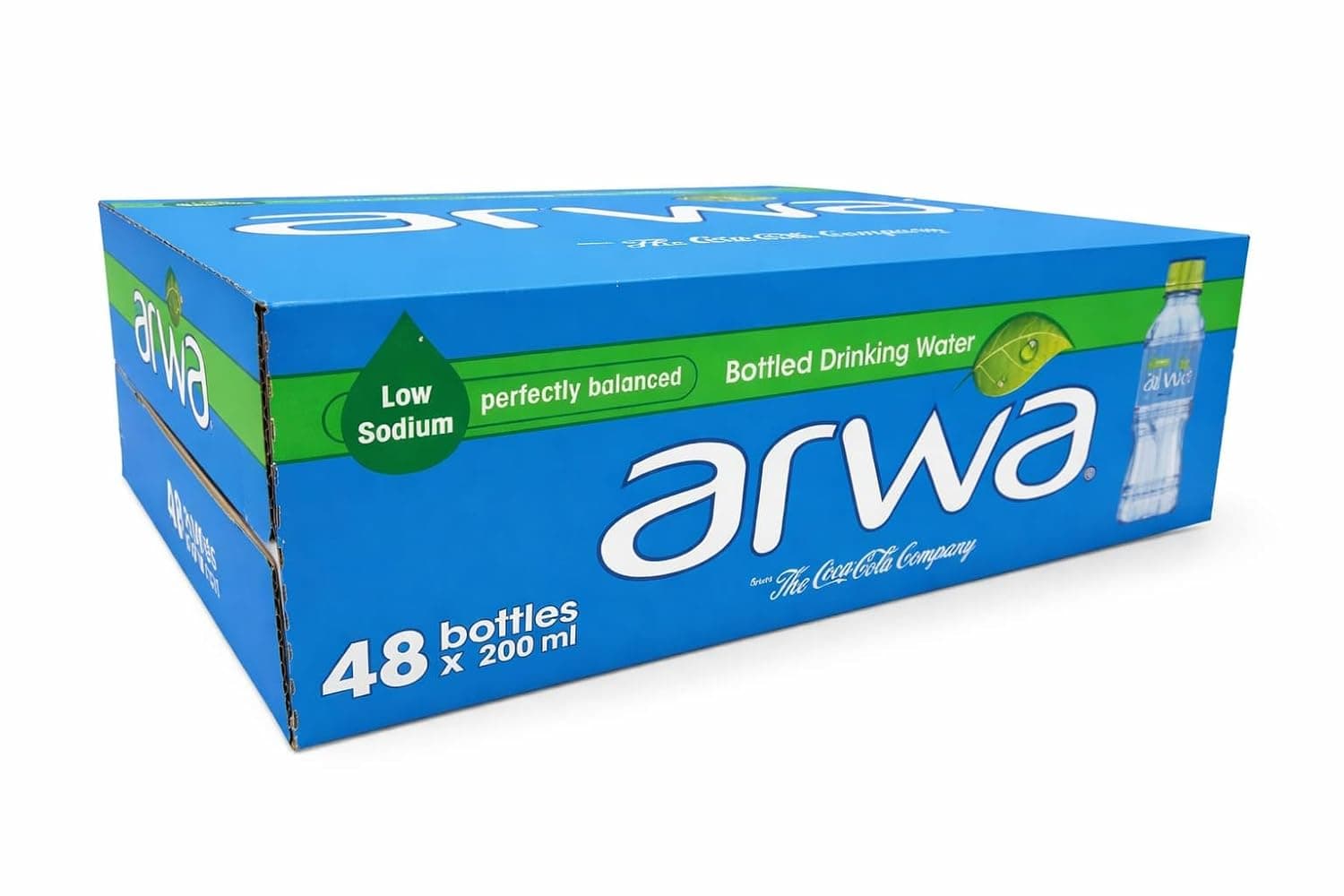 Arwa Perfectly Balanced, Low Sodium , Bottled Drinking Water , PET 200ml , pack of 48