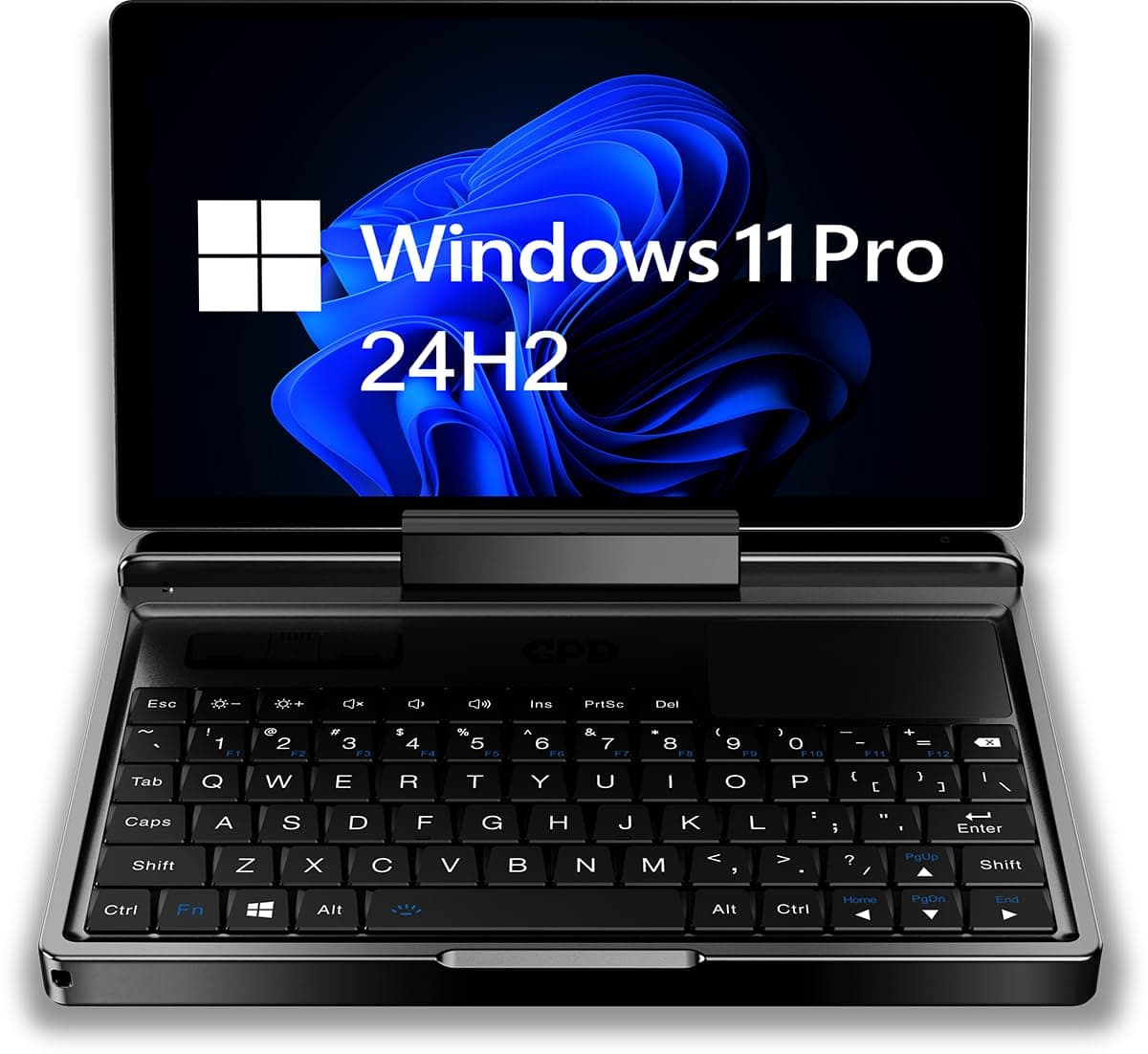 GPD Micro PC 2 (i3-N300) Ultra Mobile PC with Windows 11 Pro, 180° Rotatable 7 Inch Full HD Display, Octa Core i3-N300, 16GB LPDDR5 RAM, NVMe SSD 512GB, Wi-Fi 6, Ethernet 2.5G, Bluetooth 5.2
