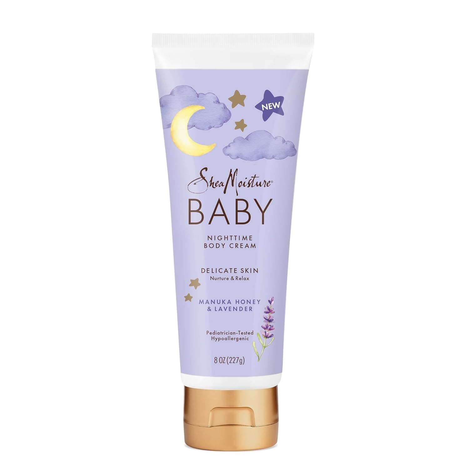 SheaMoisture, Baby, Nighttime Body Cream, Manuka Honey & Lavender, 8 oz (227 g)