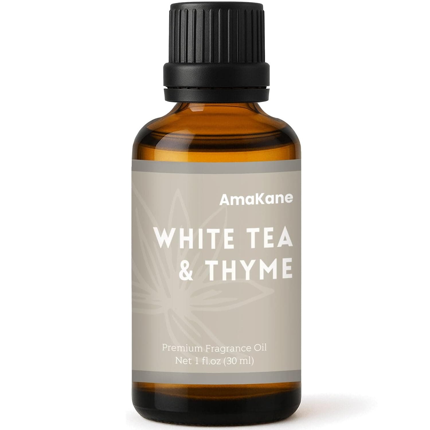AmaKane White Tea& Thyme Fragrance Oil 30ml, Hotel Essential Oil Inspired by Hilton Hotels, Premium Diffuser Oil for Home, Long-Lasting Aromatherapy Oil, Candle & Soap Making Scents