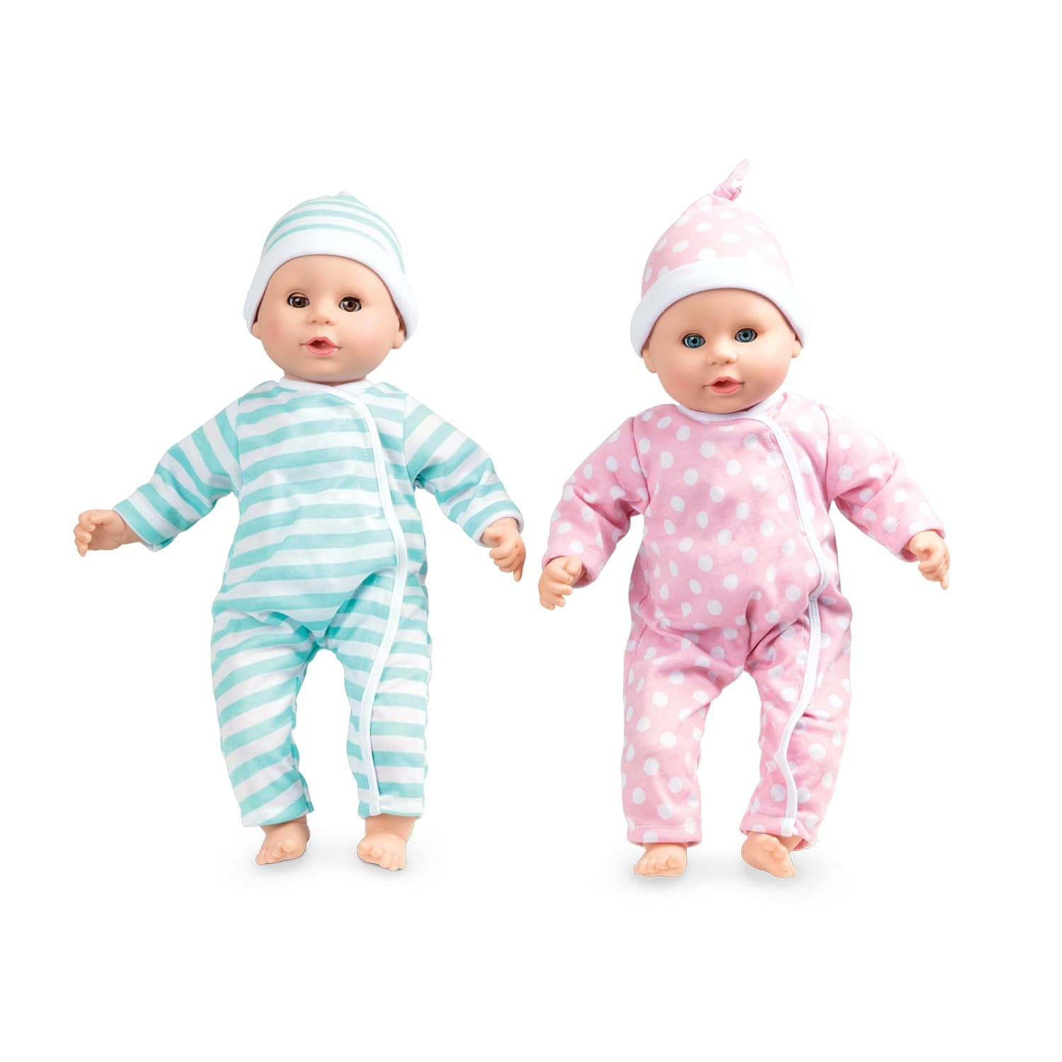 Melissa & Doug Luke & Lucy Twin Toy Baby Dolls I Twin Dolls Boy and Girl |Baby Doll Accessories I Pretend Play I Age 18 Months to 5 Years I Babydolls for Girls | Gift for Girls and Boys