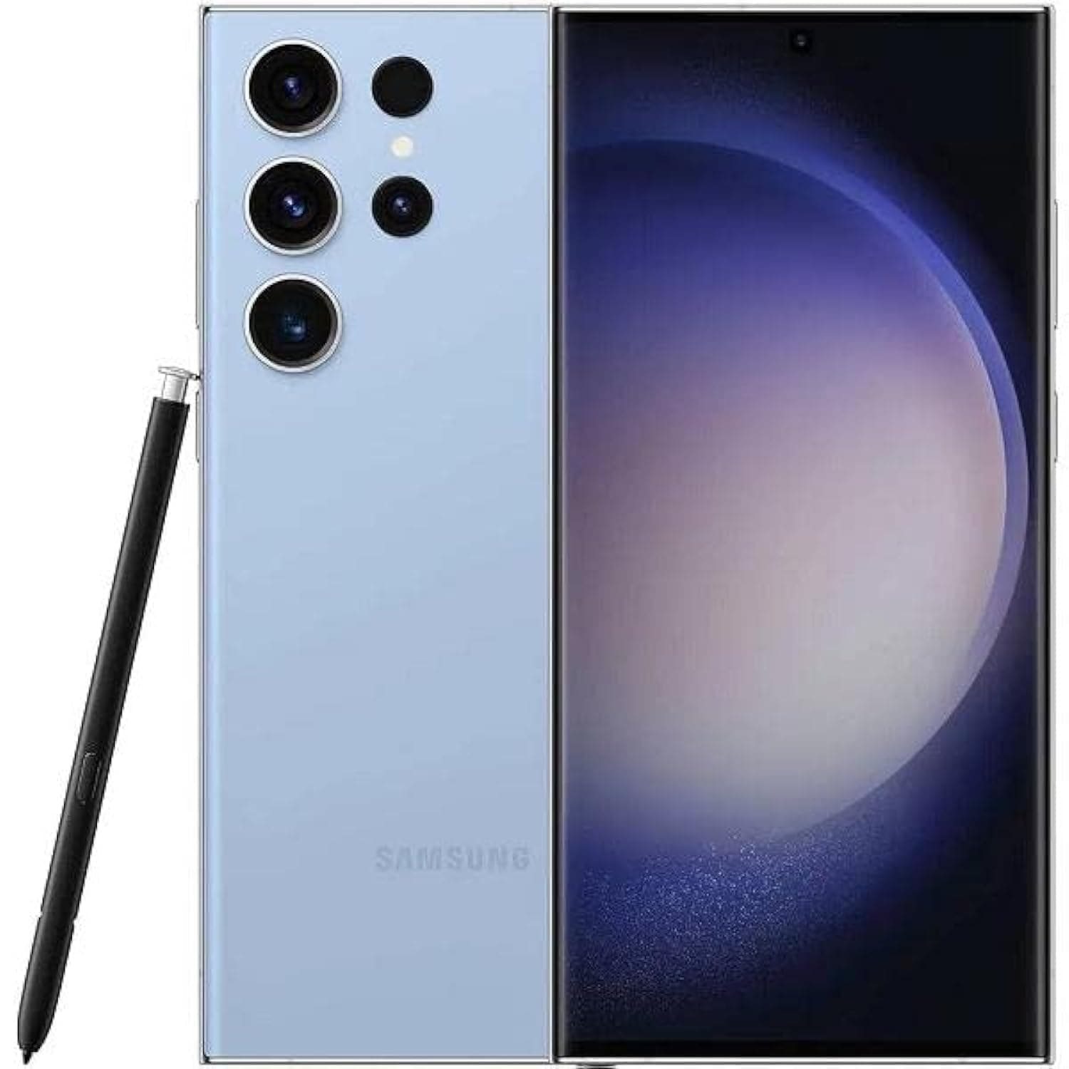 Samsung Galaxy S23 Ultra SM-S918B EXCLUSIVE EDITION Dual-SIM 256GB ROM + 8GB RAM (Only GSM | No CDMA) Factory Unlocked 5G Smartphone (Sky Blue) - International Version