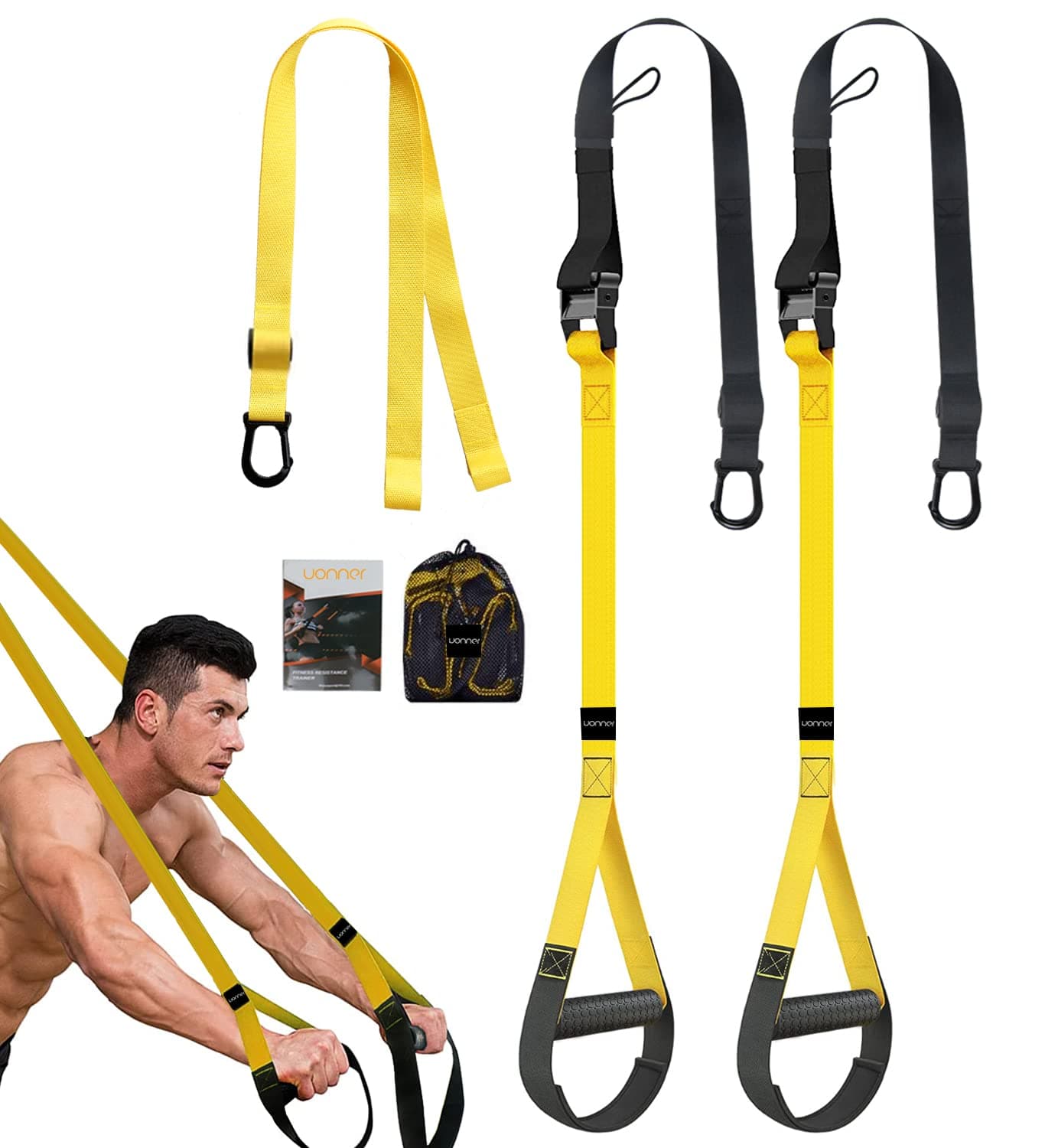 Suspension Trainer Home Gym Equipment Sling Trainer Workout Bands Fitness Straps Indoor Outdoor