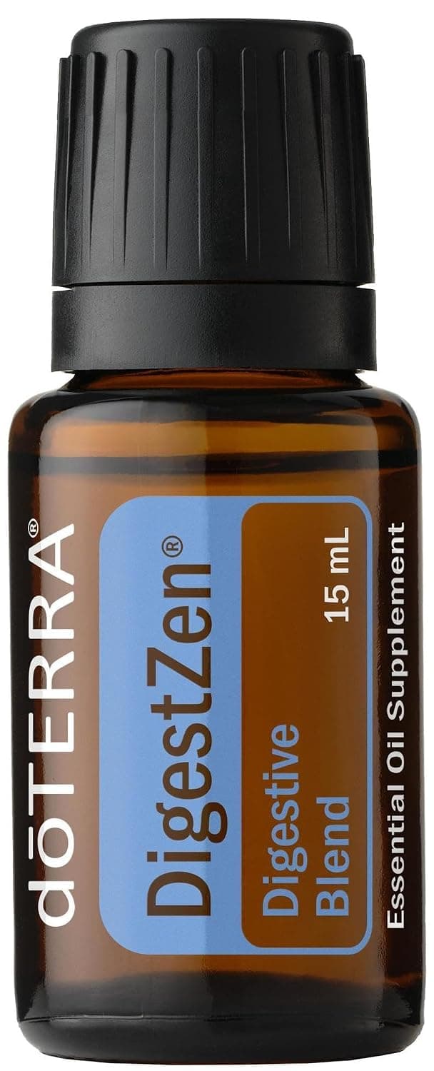 doTERRA DigestZen 15ml - Pure Essential Oil Digestive Blend with Peppermint, Ginger and Other Natural Oils to Help Reduce Gas, Indigestion and Upset Stomach