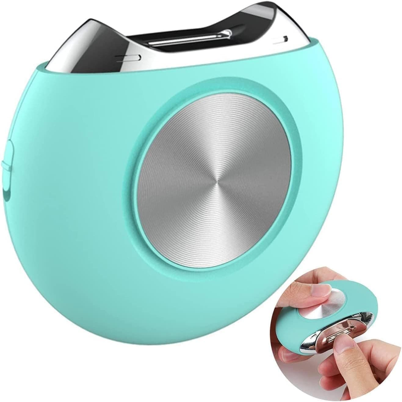 Bolivia's Electric Nail Clippers, Cordless Automatic Trimmer with 5 Speed Settings, Portable Rechargeable File for Baby and Adult, Built in LED Light, Quiet Manicure Kit for Elderly Family