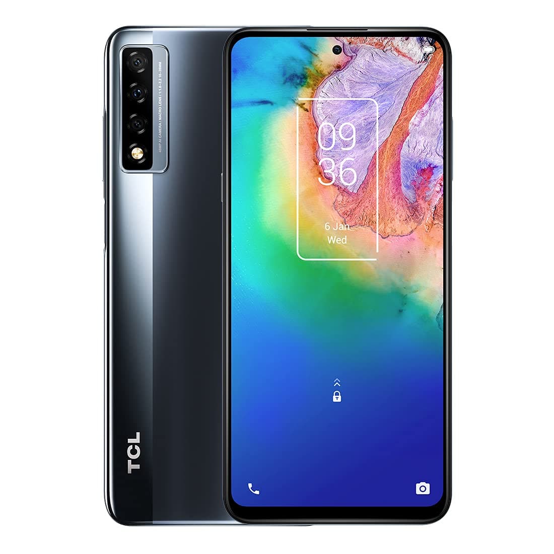 TCL 20 Dual-SIM 128GB ROM + 6GB RAM (GSM Only | No CDMA) Factory Unlocked 5G Smartphone (Grey) - International Version