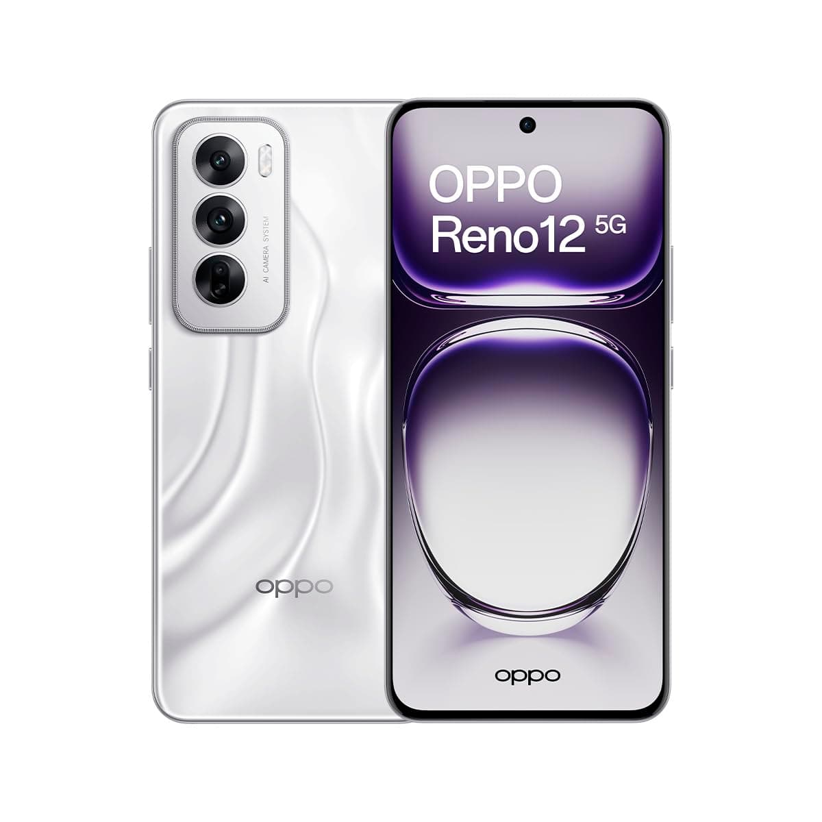 OPPO Reno12 Dual-SIM 256GB ROM + 12GB RAM (GSM Only | No CDMA) Factory Unlocked 5G Smartphone (Astro Silver) - International Version