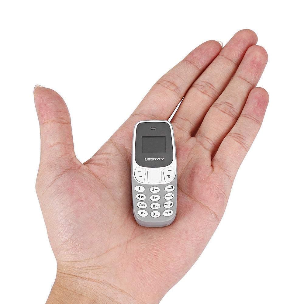Skyshop® LBSTAR BM10 World's Smallest Mobile Phone Dual Sim Support with Bluetooth Dialer (Grey)