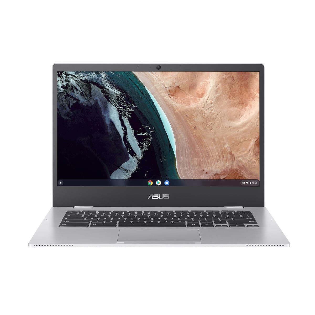 ASUS Chromebook CX1 14" Full HD Touchscreen Notebook Computer, Intel Celeron N4500 1.1GHz, 8GB RAM, 64GB eMMC Flash Memory, Chrome OS, Transparent Silver