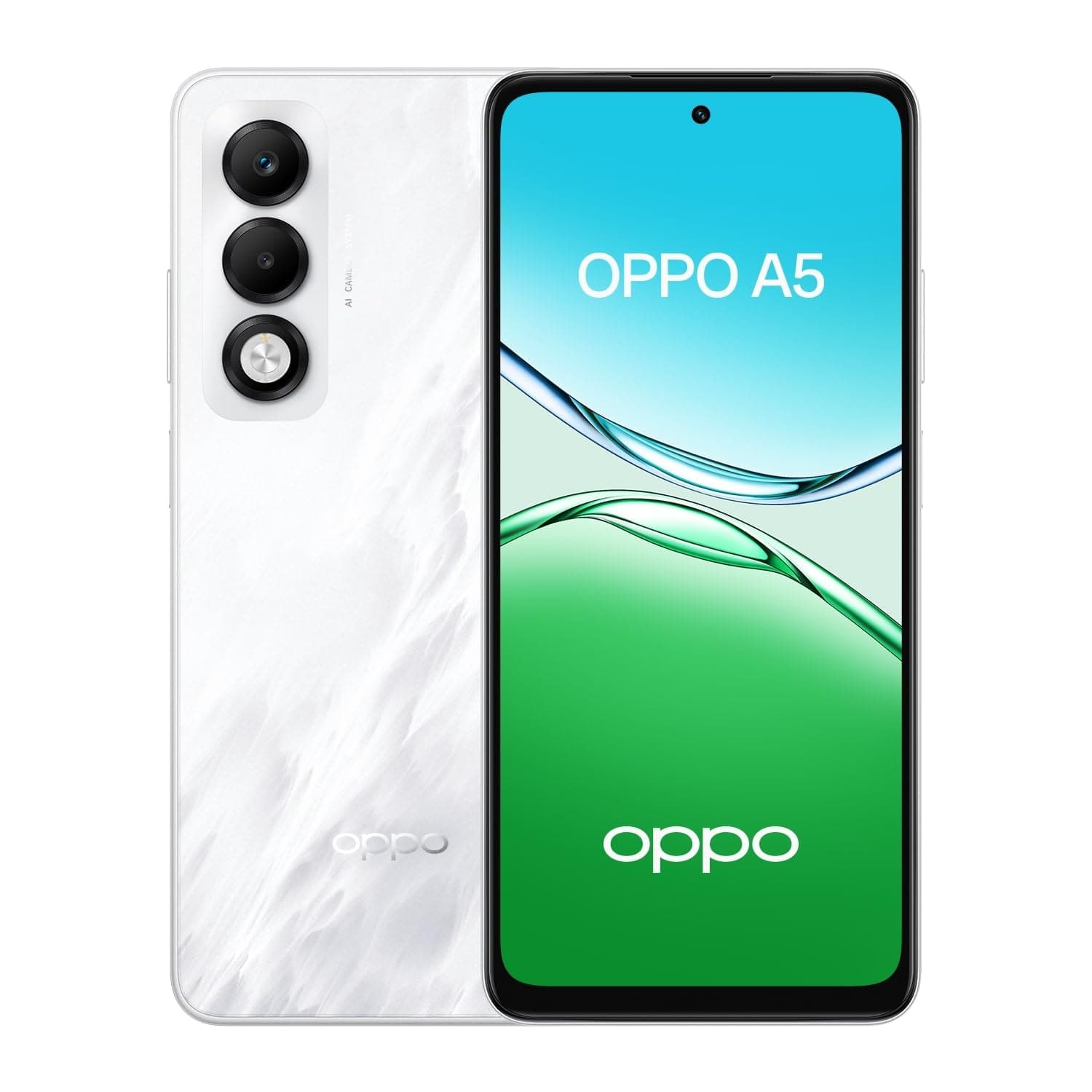Oppo A5 Dual-SIM 128GB ROM + 6GB RAM (GSM Only | No CDMA) Factory Unlocked 4G/LTE Smartphone (Mist White) - International Version