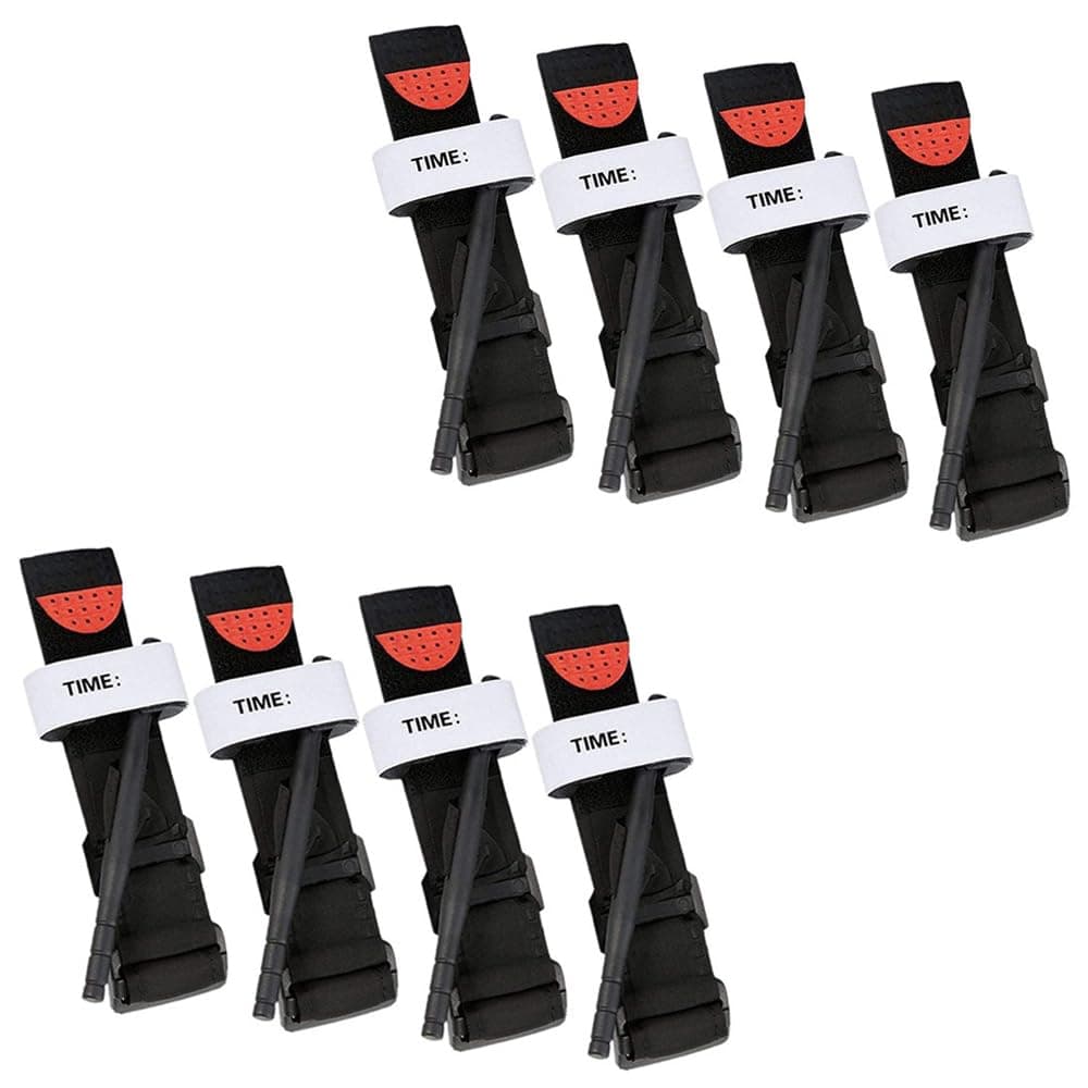 Tourniquets, for Emergency Bleeding Control, Tactical Hemostatic Tourniquets, One-Handed Application Operation Outdoor Emergency Bandage for Outdoor Survival (8-Pack-65CM)