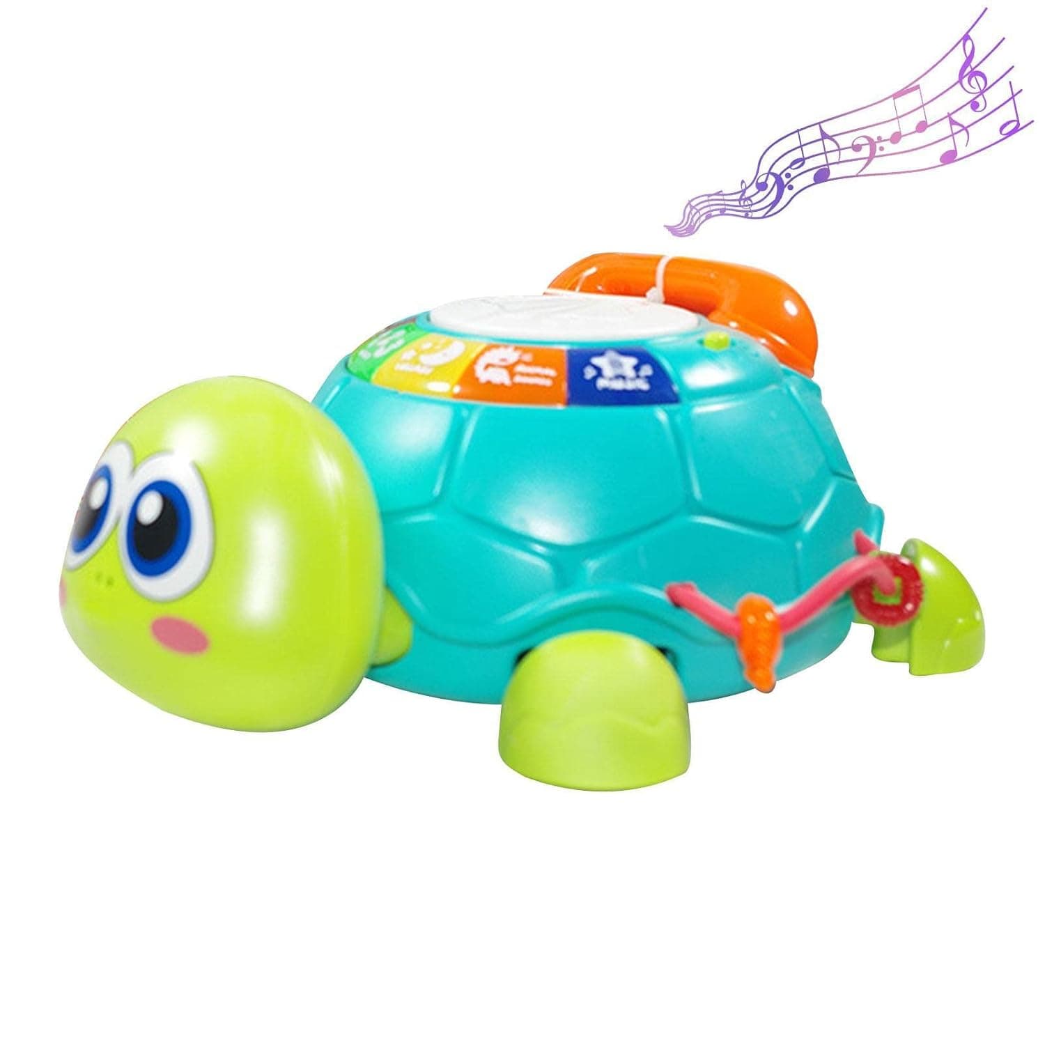 Musical Turtle Baby Toys | Baby Learning Toys 12 to 18 Months with Cartoon Piano | Tummy Time Toys to Help Baby Crawl with Light and Music for Toddlers, Babies, Infants, Childs