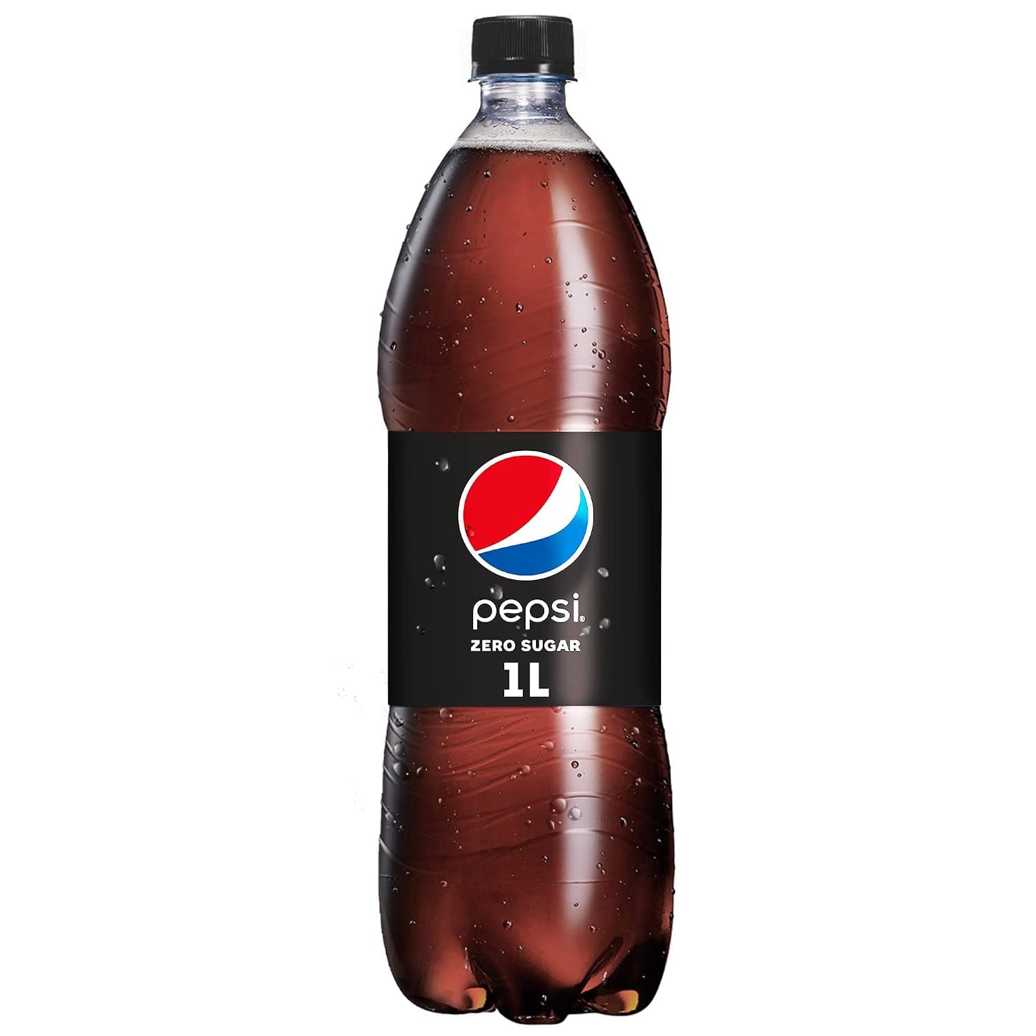 Pepsi Zero, Carbonated Soft Drink Zero Calories & No Sugar, Bottle, 1L